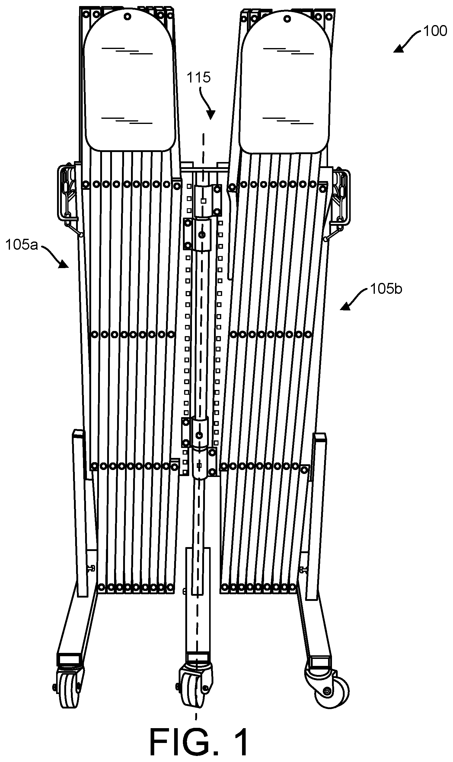 Patent US12320191 Figure 1 – Articulating expandable barrier