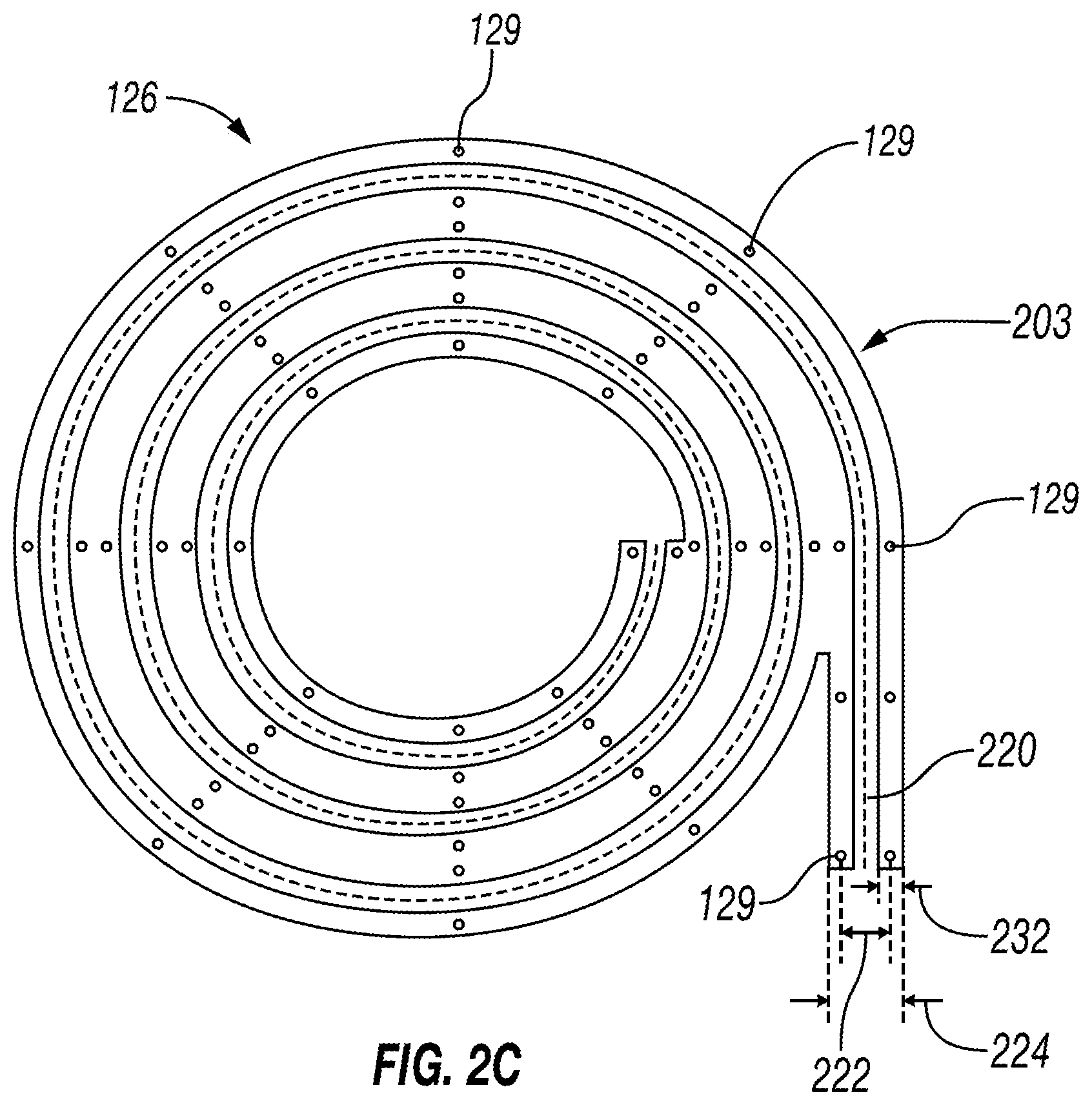 Patent US12320193 Figure 4 – Roll-up door with spiral brackets