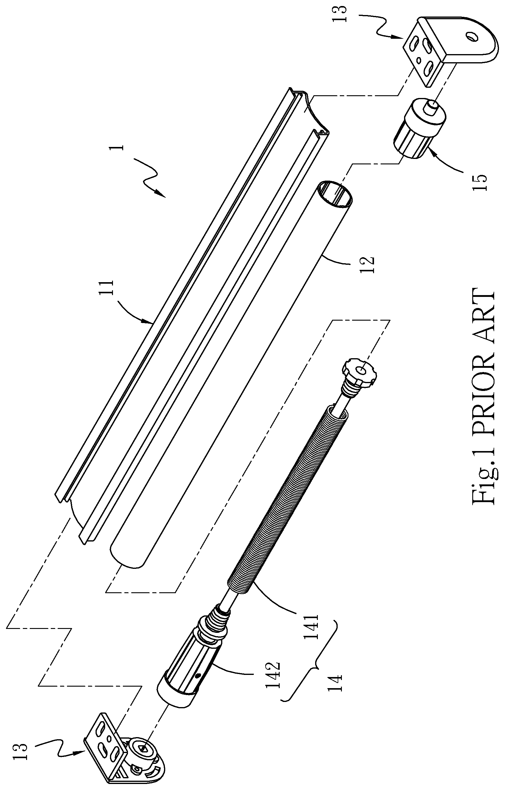 Patent US12320195 Figure 1 – Power auxiliary device for small-sized roller shade