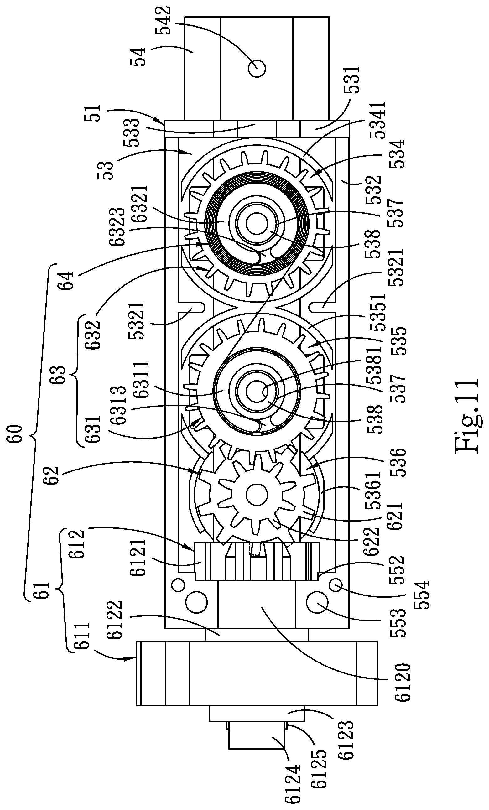 Patent US12320195 Figure 11 – Power auxiliary device for small-sized roller shade