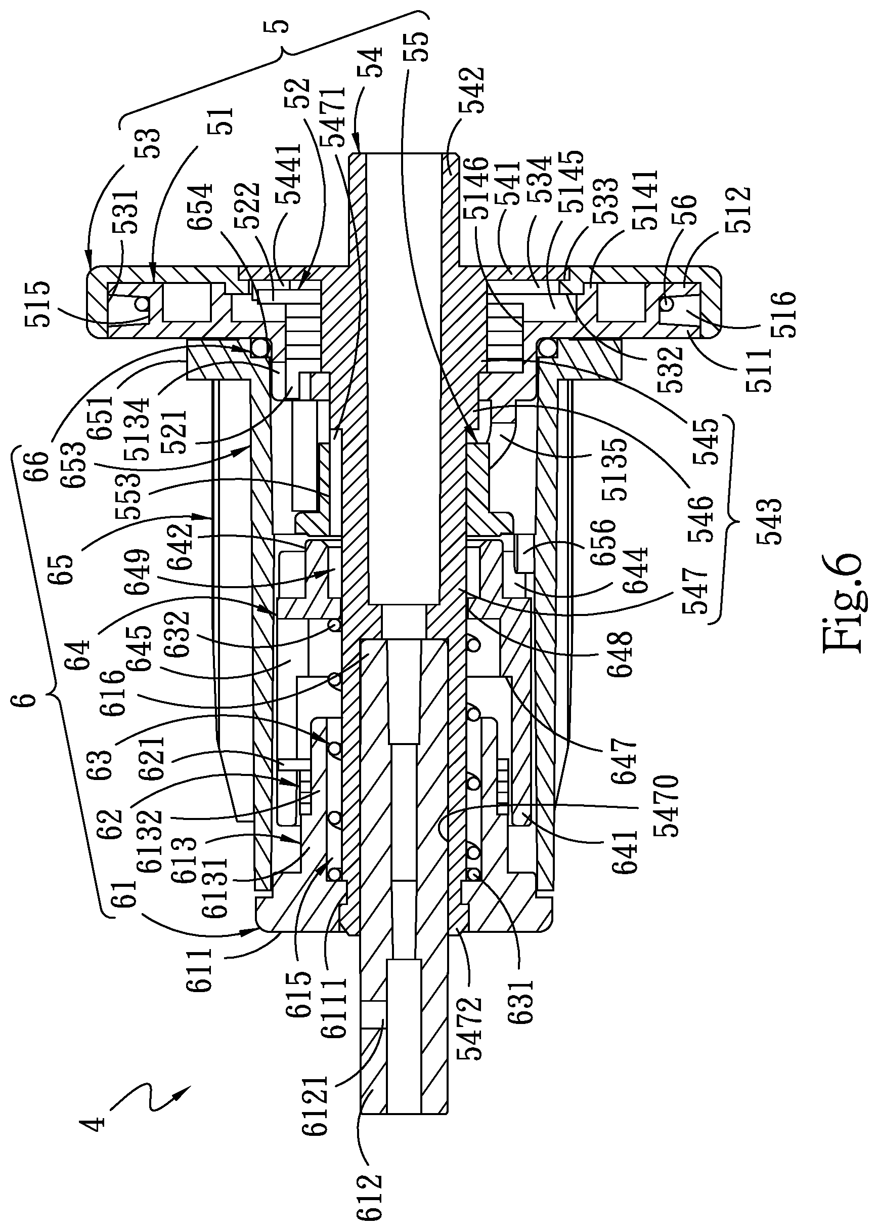 Patent US12320196 Figure 6 – Roll-up control device for roller shade