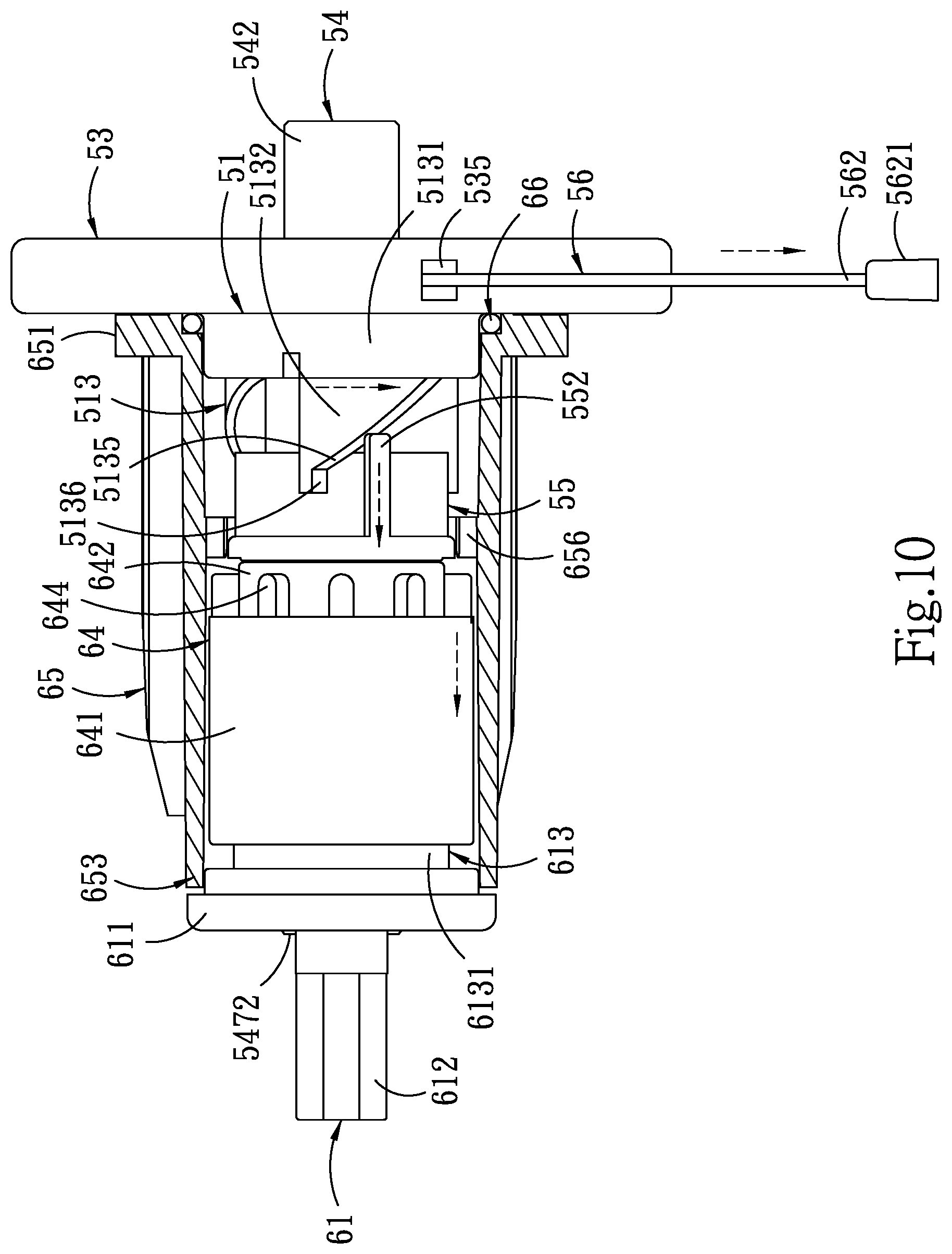 Patent US12320196 Figure 10 – Roll-up control device for roller shade