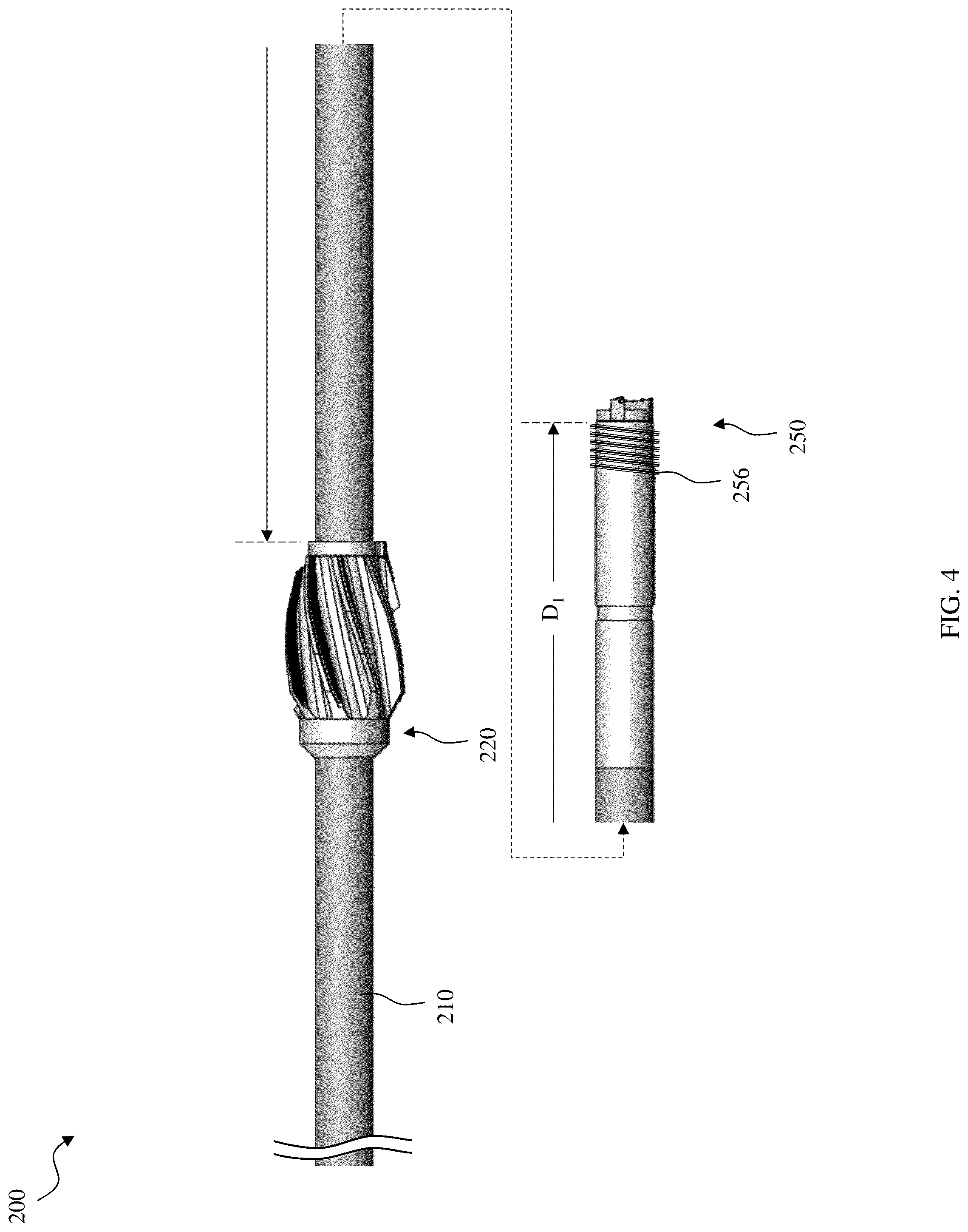 Patent US12320198 Figure 7 – Threaded 2 piece bit assembly