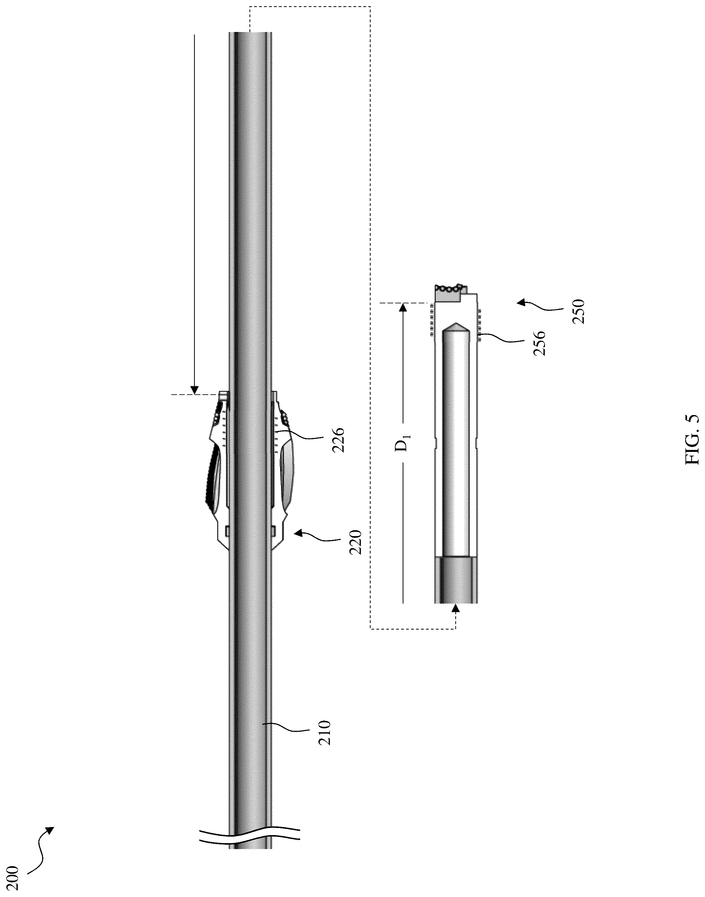 Patent US12320198 Figure 8 – Threaded 2 piece bit assembly