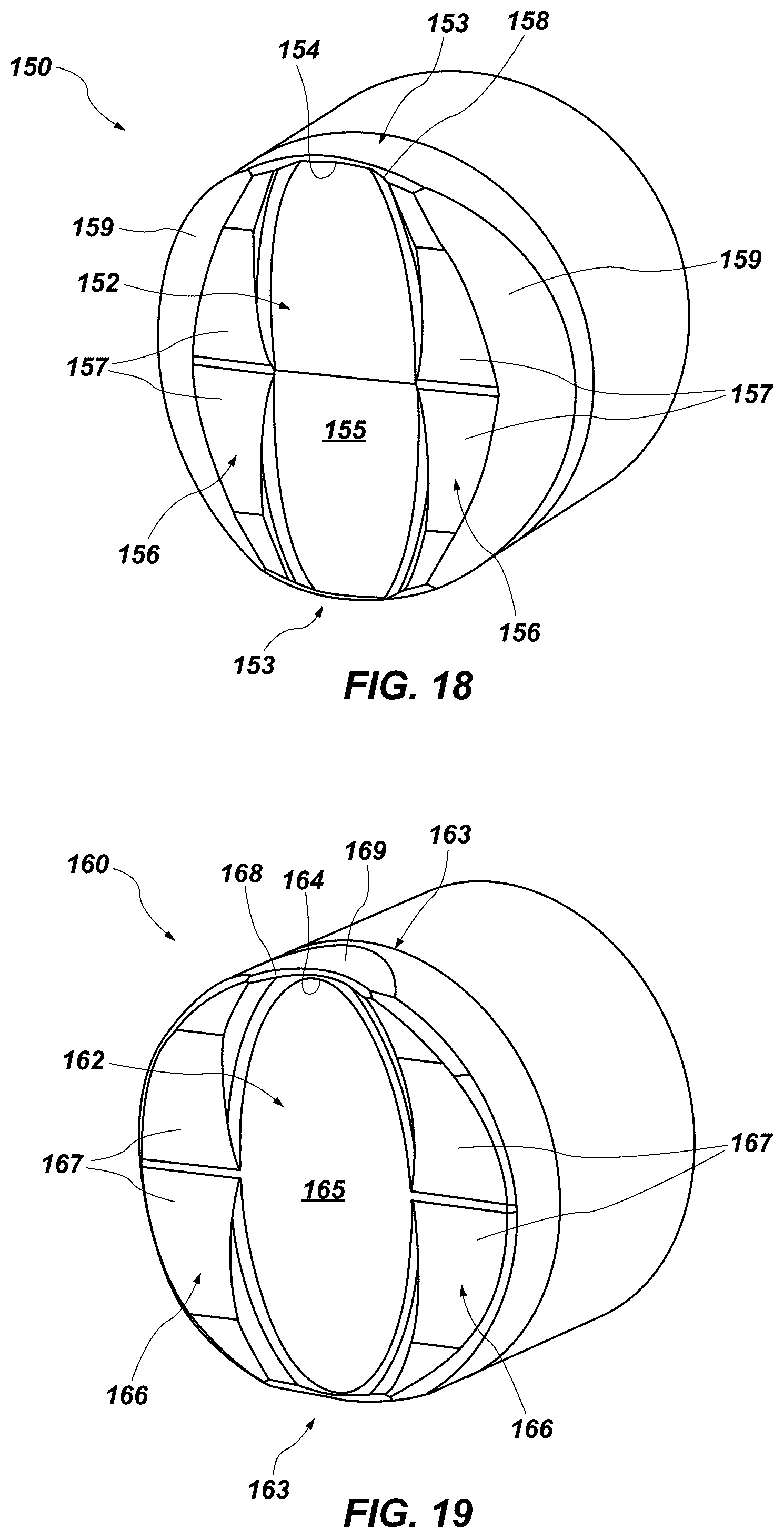Patent US12320199 Figure 8 – Cutting elements and geometries for reduced vibrations, earth-boring tools, and related methods