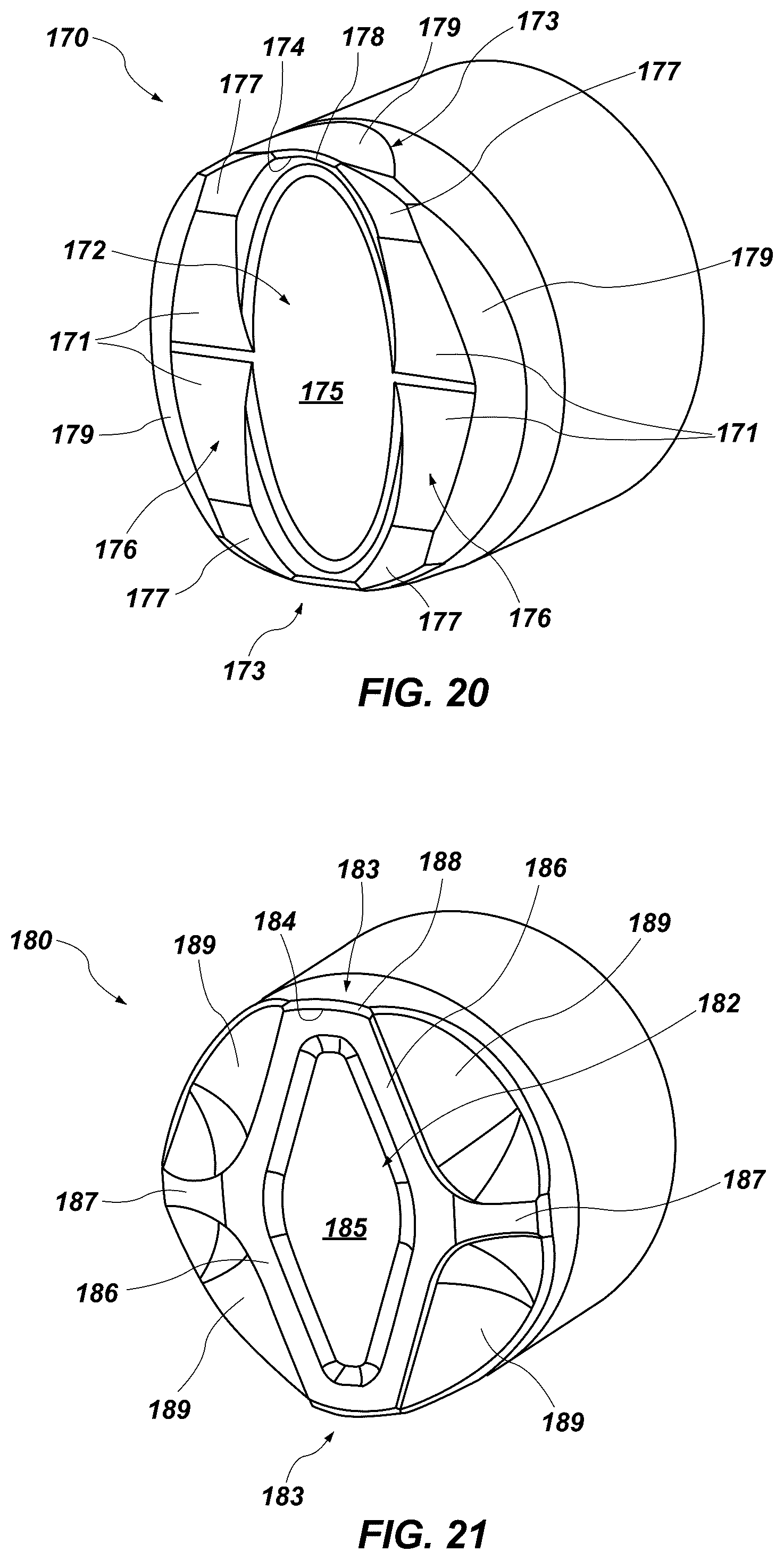 Patent US12320199 Figure 9 – Cutting elements and geometries for reduced vibrations, earth-boring tools, and related methods