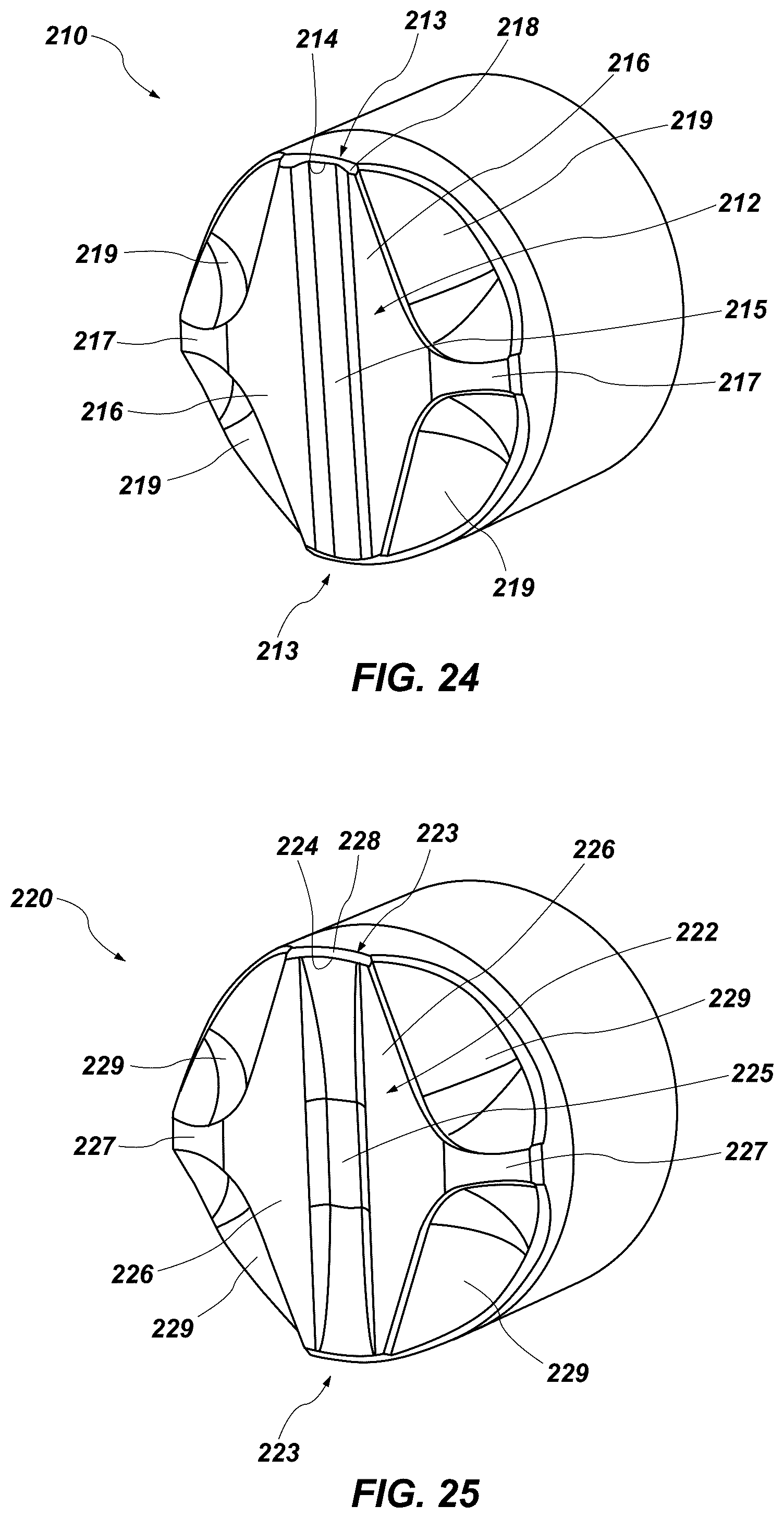 Patent US12320199 Figure 11 – Cutting elements and geometries for reduced vibrations, earth-boring tools, and related methods