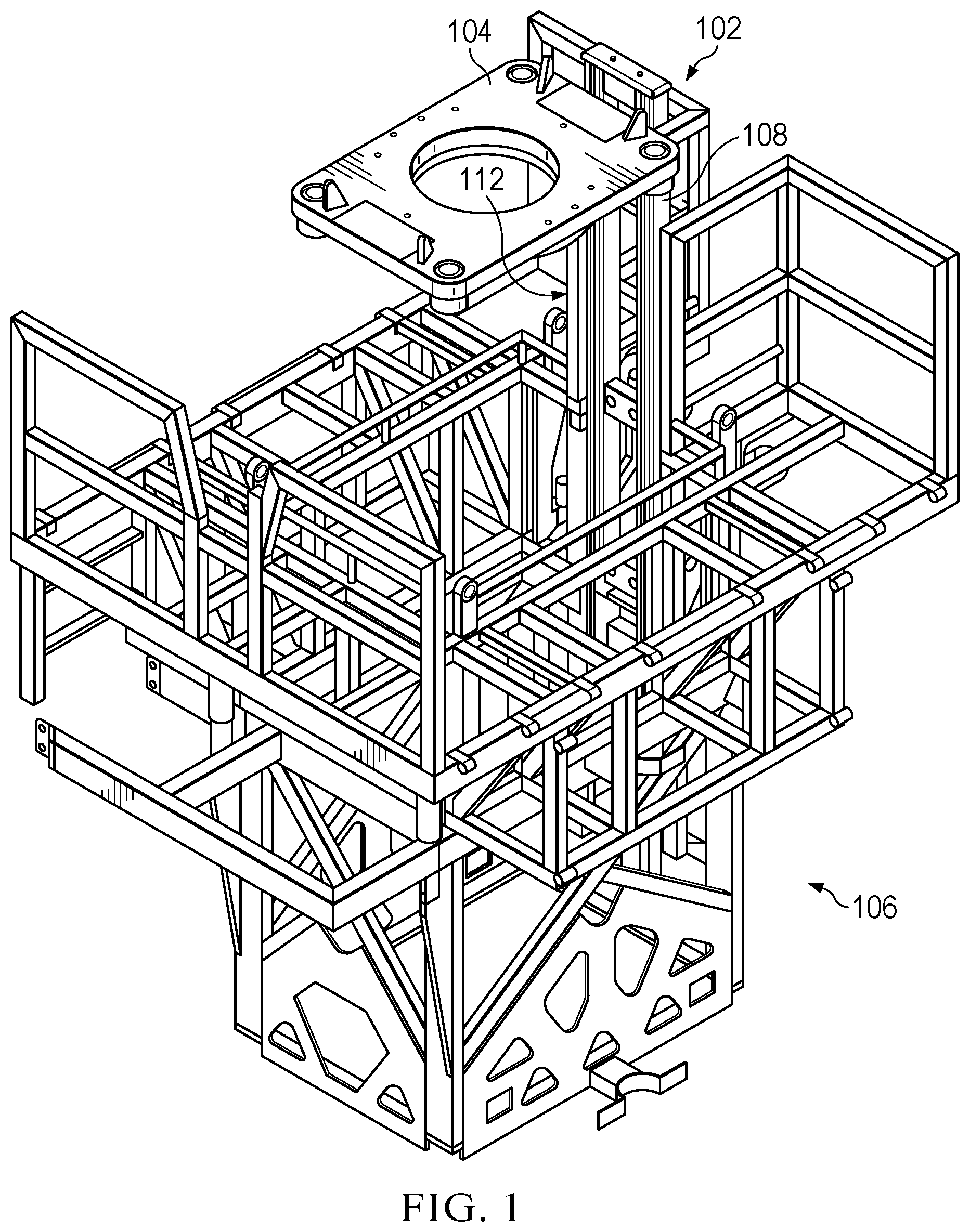 Patent US12320200 Figure 1 – Traveling plate guide system