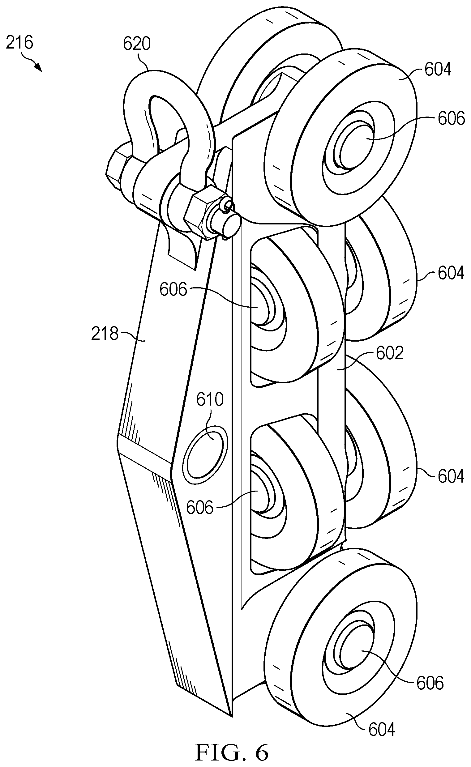 Patent US12320200 Figure 6 – Traveling plate guide system