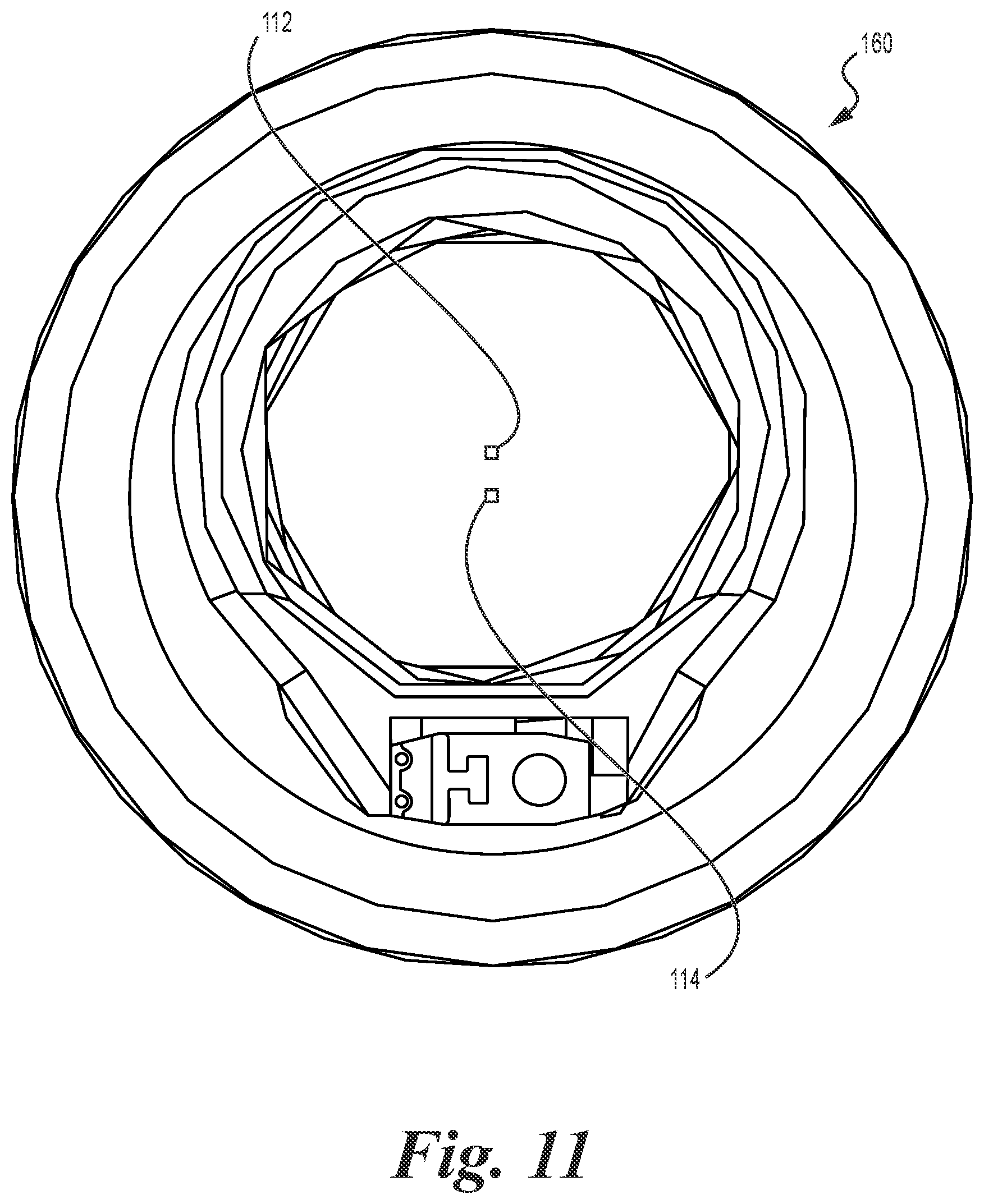 Patent US12320202 Figure 8 – Downhole wet-mate systems with offset stinger and methods for deployment and wet-mate connecting by rotation of the offset stinger