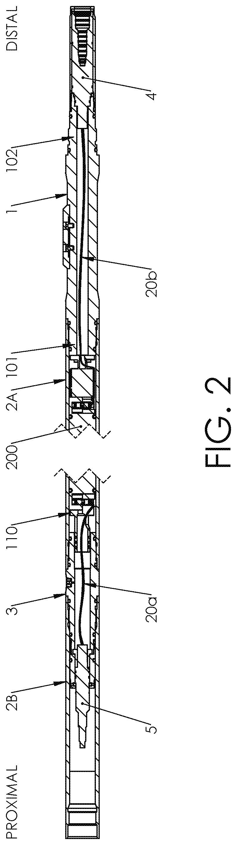 Patent US12320204 Figure 2 – Interconnectable downhole instrument package