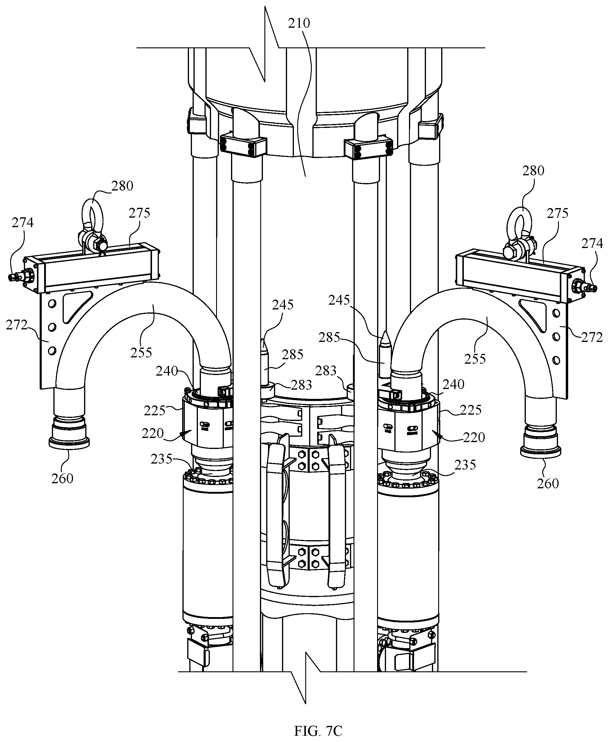 Patent US12320208 Figure 15 – Hands-free gooseneck and hands-free gooseneck flow spool