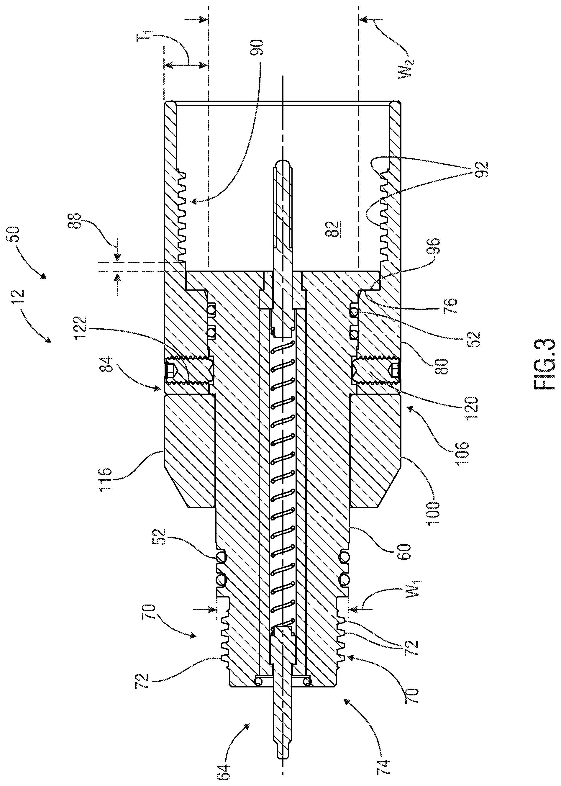 Patent US12320211 Figure 3 – Systems and apparatus for orienting one or more tools in a tool string and methods of manufacture, assembly and use thereof