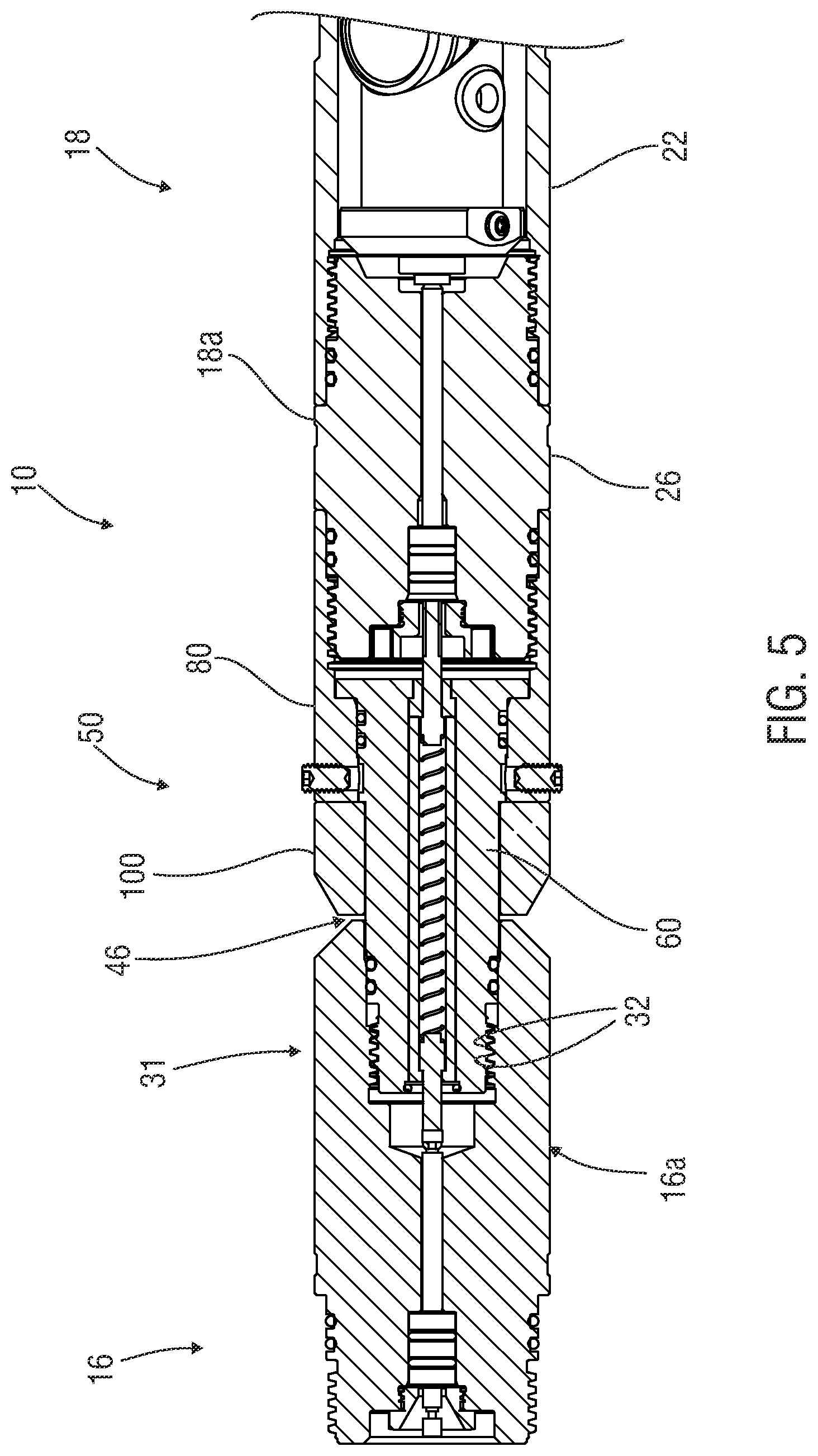 Patent US12320211 Figure 5 – Systems and apparatus for orienting one or more tools in a tool string and methods of manufacture, assembly and use thereof