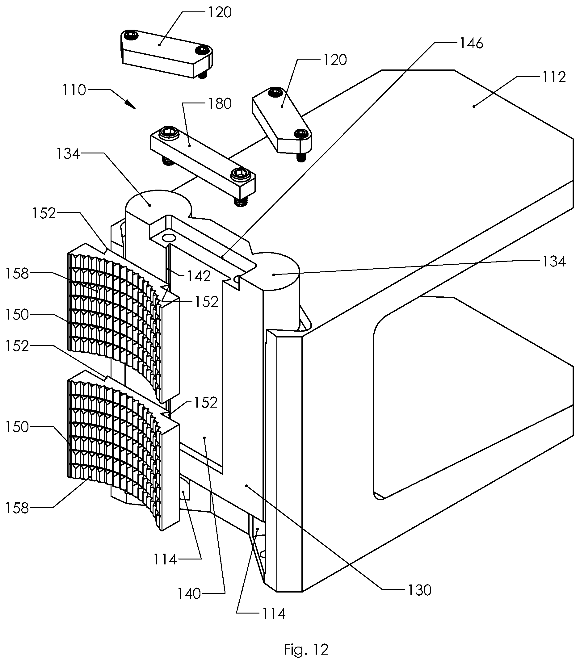 Patent US12320212 Figure 8 – Die adaptor and method