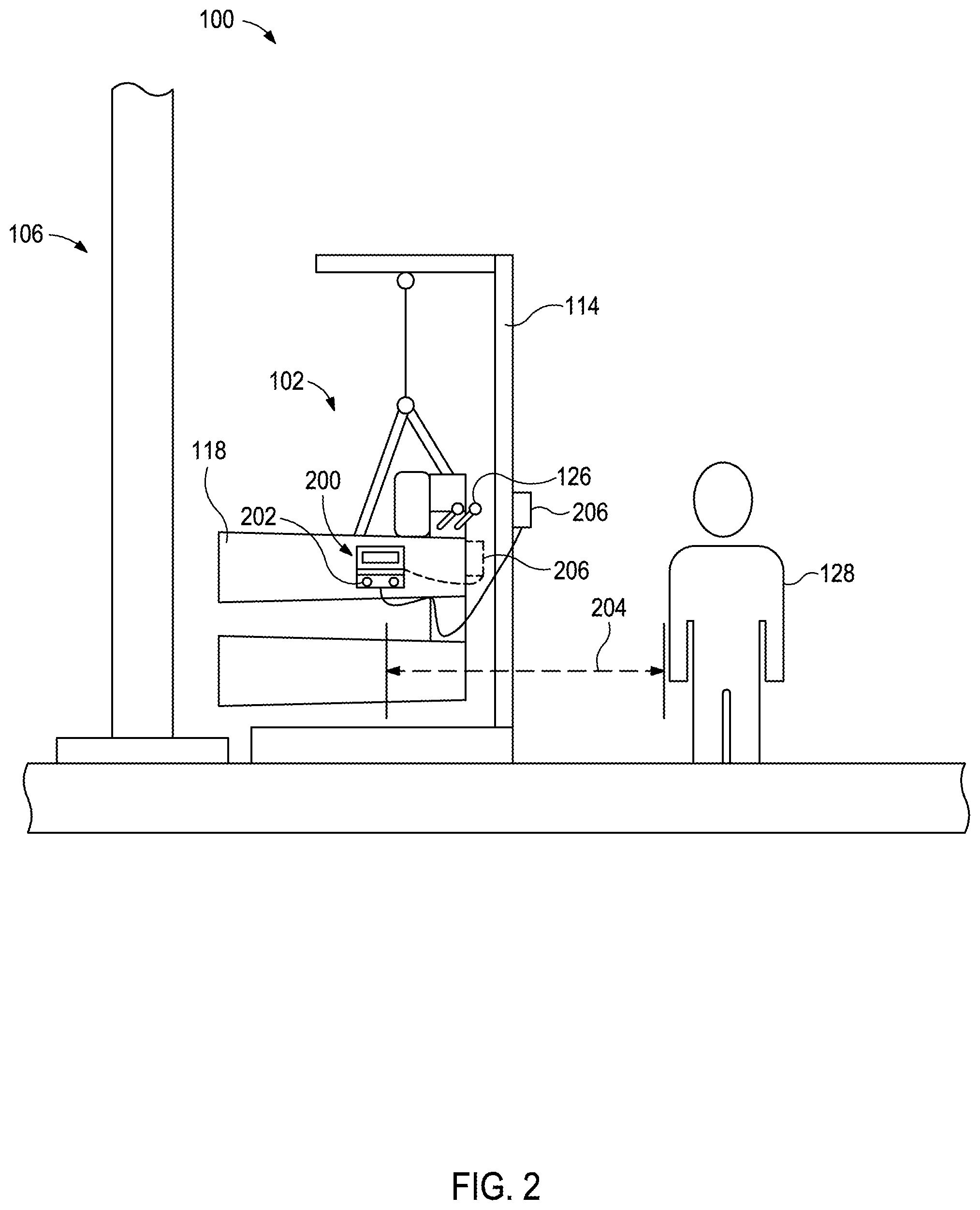 Patent US12320213 Figure 2 – Electronic limit barrier for hydraulic power tongs