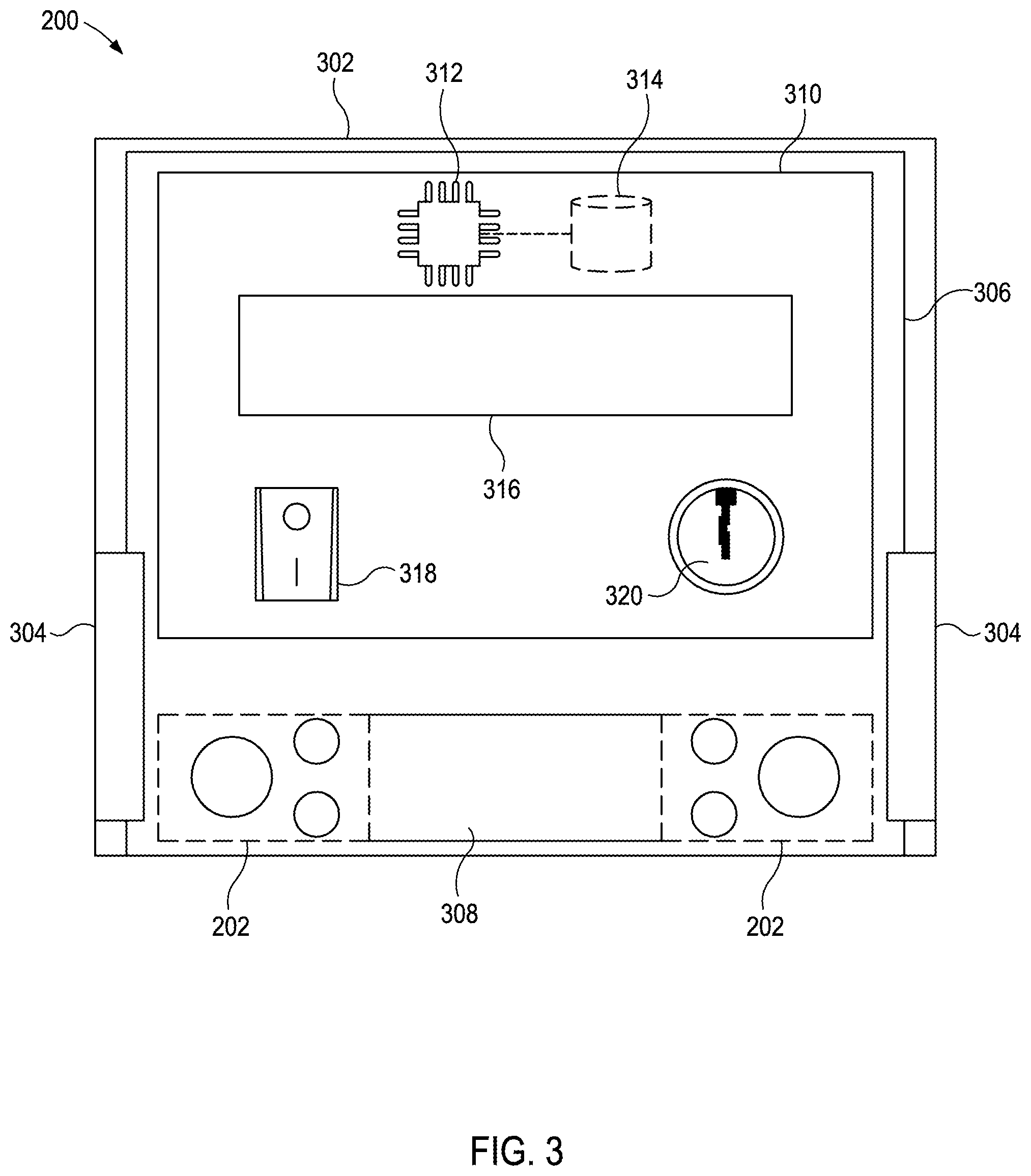 Patent US12320213 Figure 3 – Electronic limit barrier for hydraulic power tongs