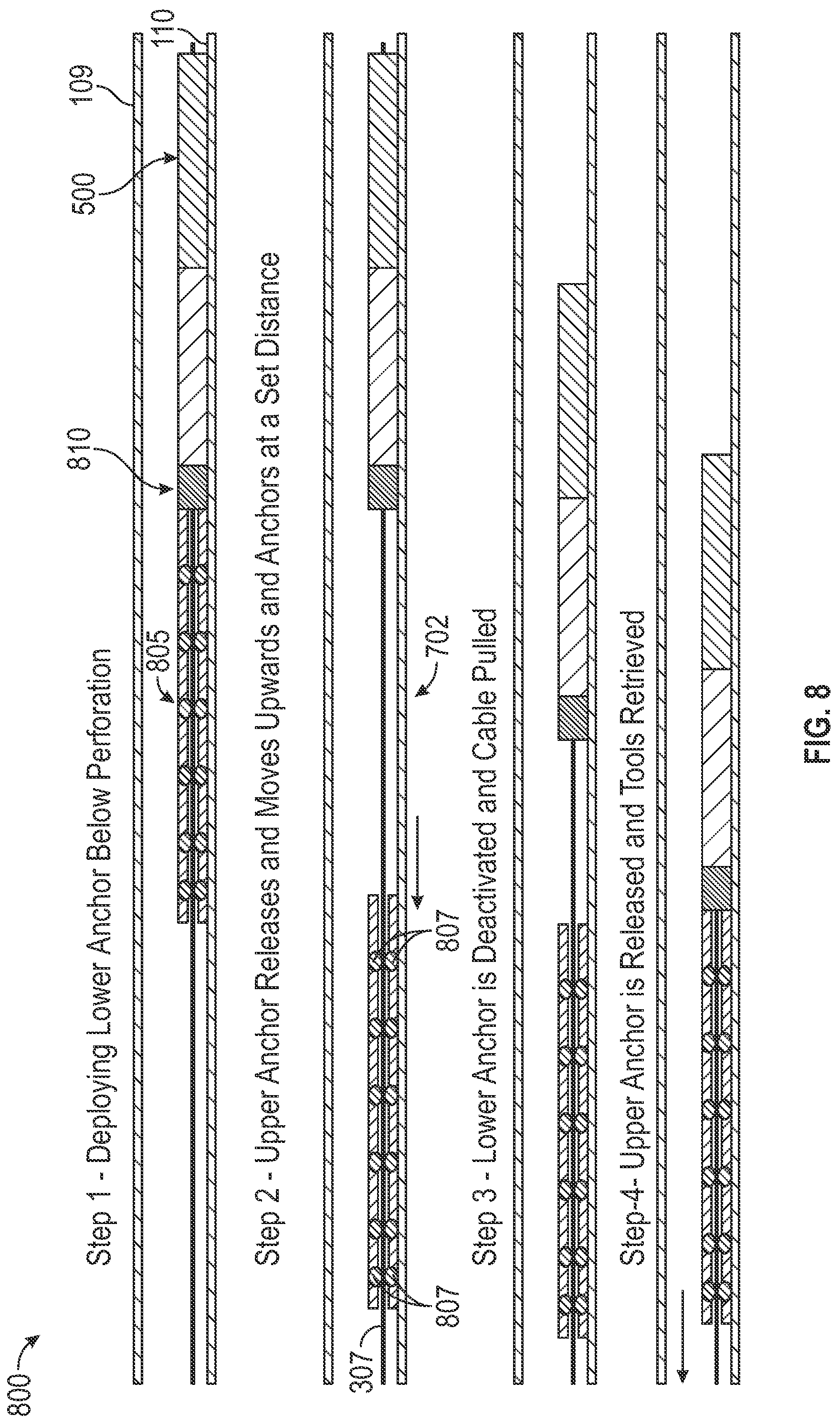 Patent US12320214 Figure 5 – Anchor assemblies for use on a cable and processes for using same