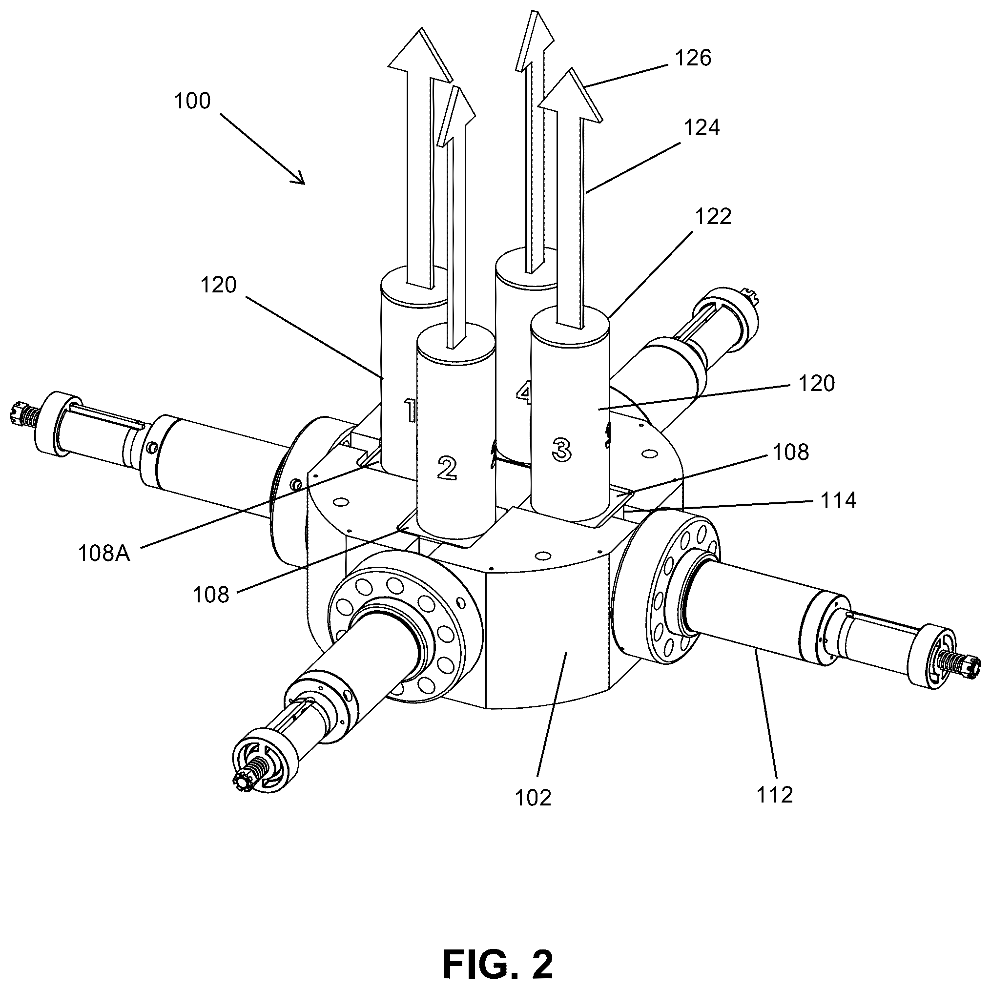 Patent US12320215 Figure 3 – Radial wellbore satellite launcher system