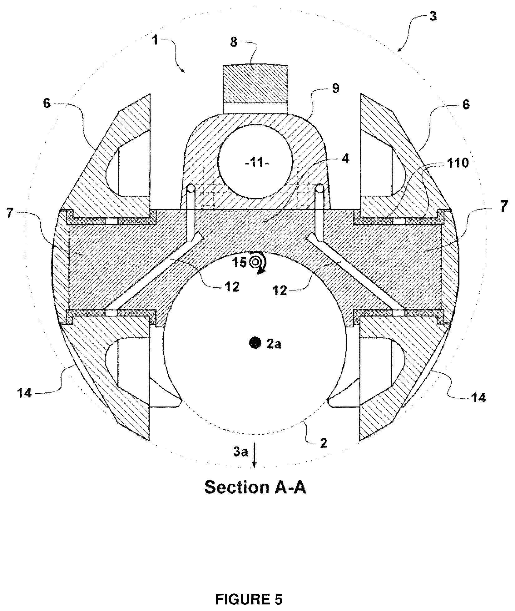 Patent US12320216 Figure 5 – Sensor transportation apparatus for a wireline logging tool string