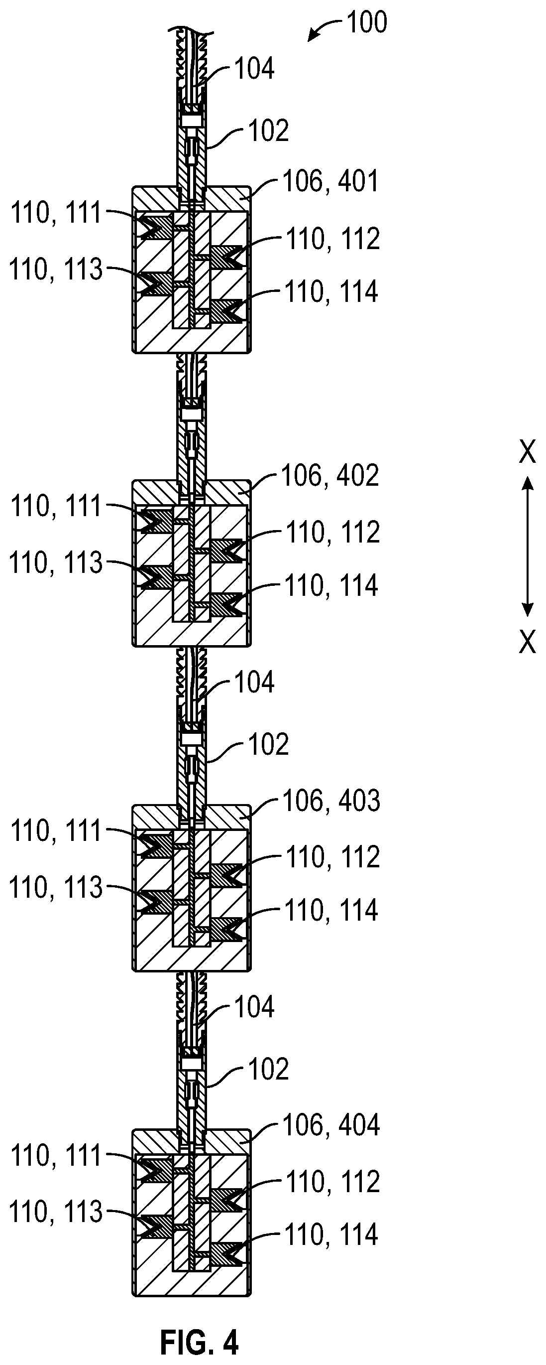 Patent US12320217 Figure 4 – Cutting device for wellbore control lines