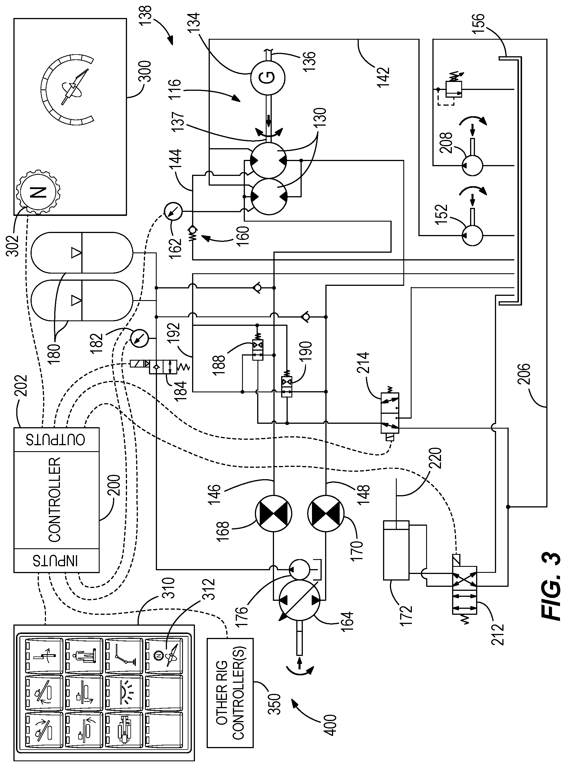 Patent US12320219 Figure 3 – Horizontal directional drill with freewheel mode