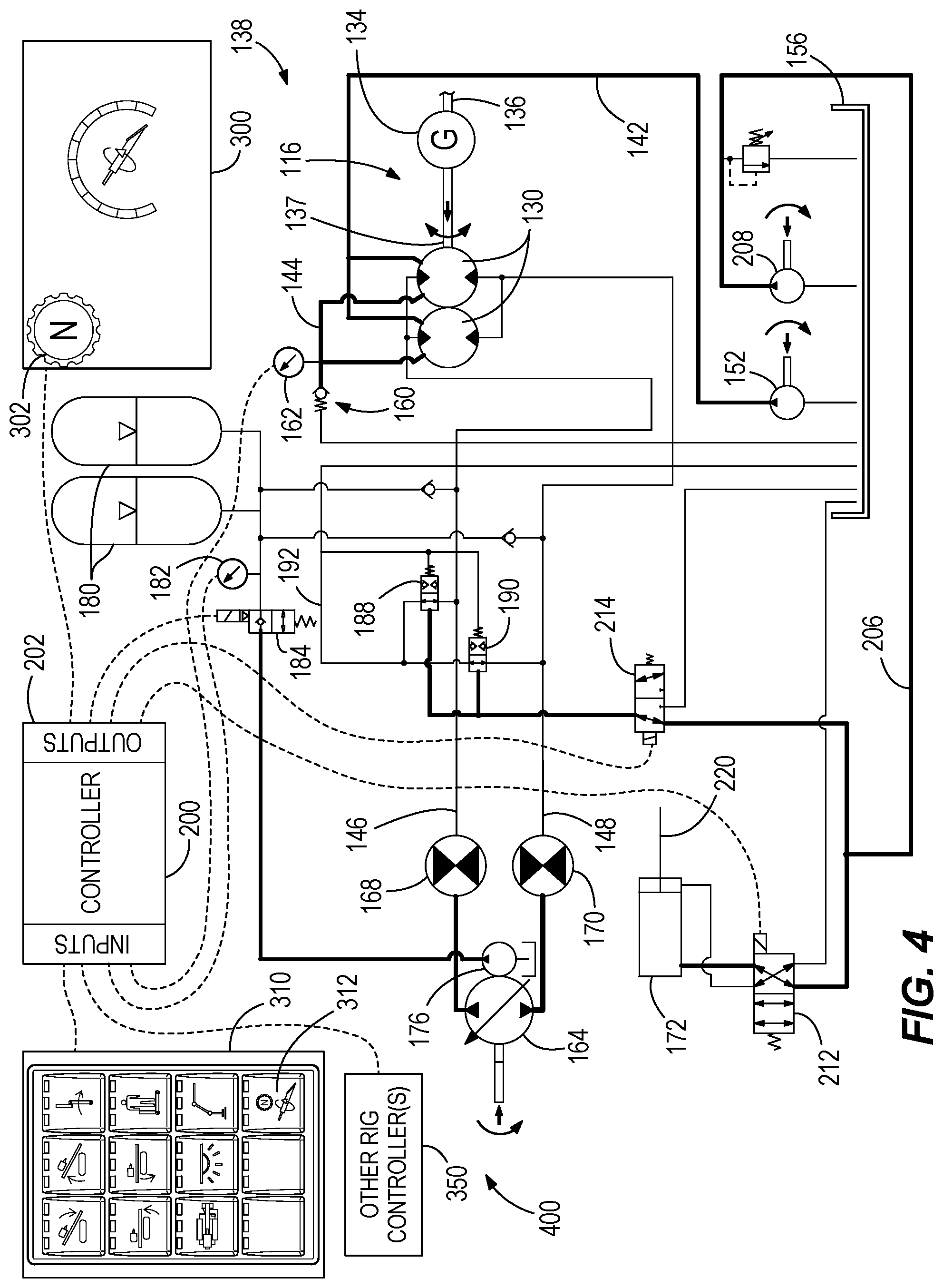 Patent US12320219 Figure 4 – Horizontal directional drill with freewheel mode