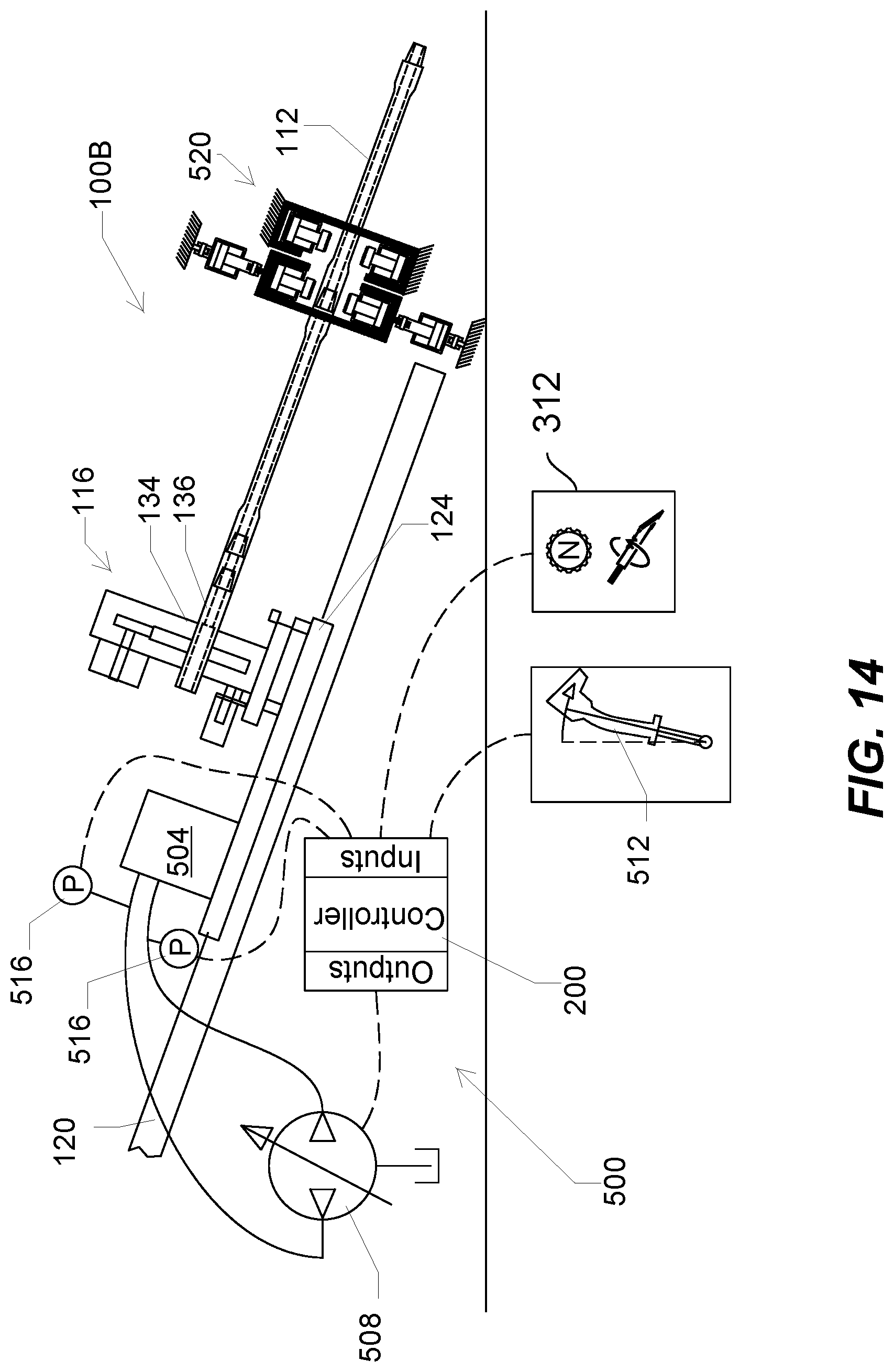 Patent US12320219 Figure 12 – Horizontal directional drill with freewheel mode
