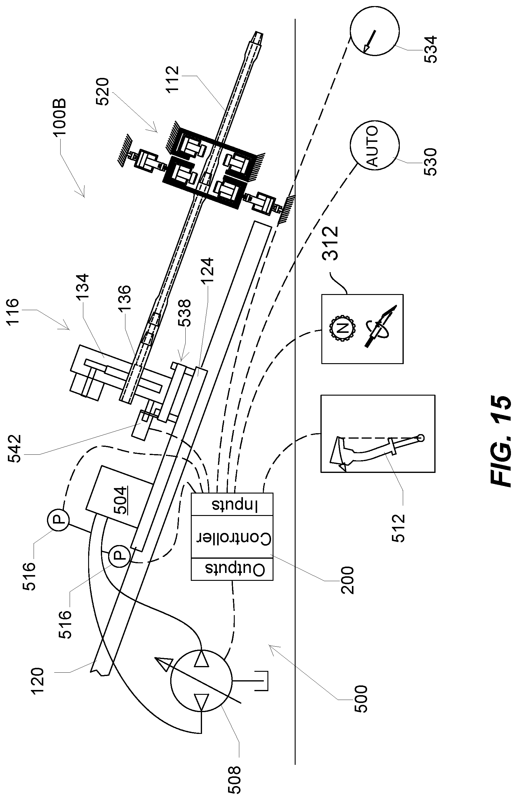 Patent US12320219 Figure 13 – Horizontal directional drill with freewheel mode