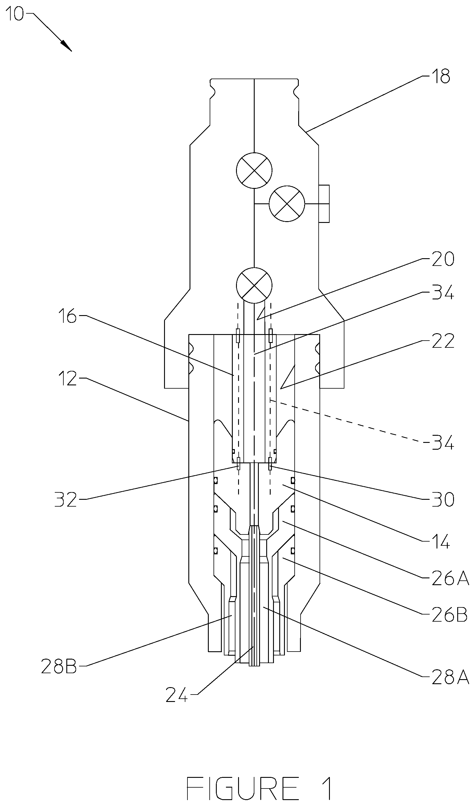 Patent US12320222 Figure 1 – Subsea equipment alignment device