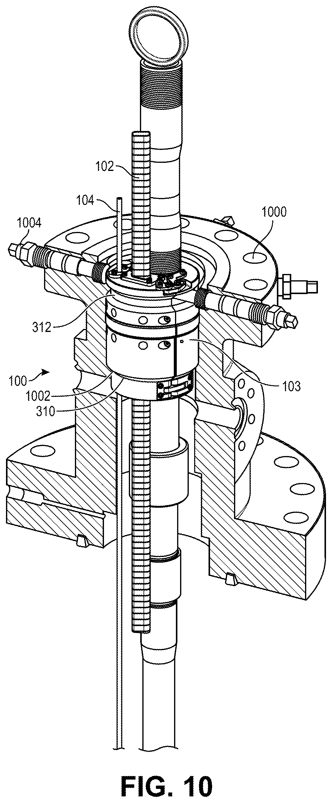Patent US12320223 Figure 9 – Split hanger tubing hanger