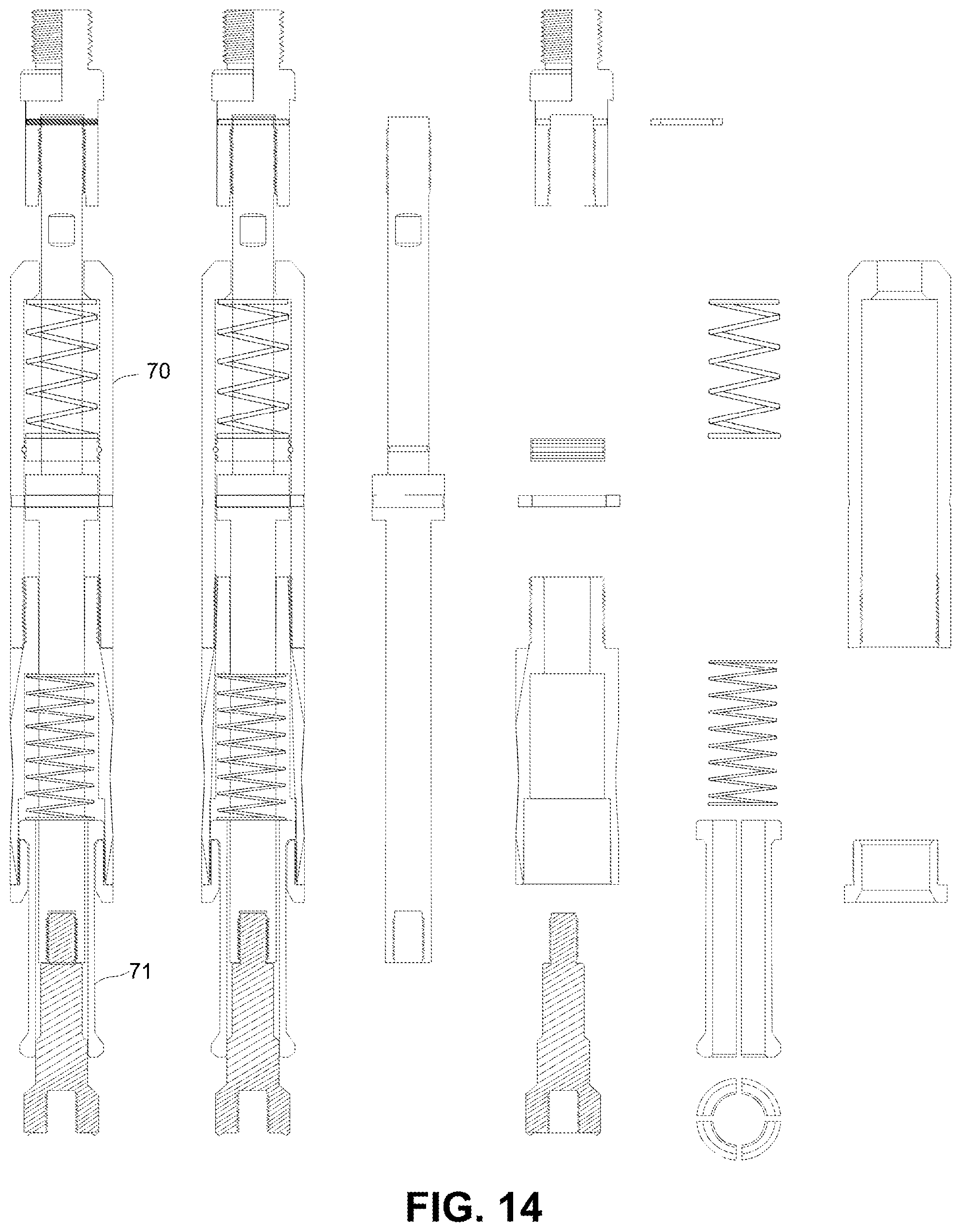 Patent US12320228 Figure 13 – End of tubing carrier tool and method for releasably securing same to end of a tubular