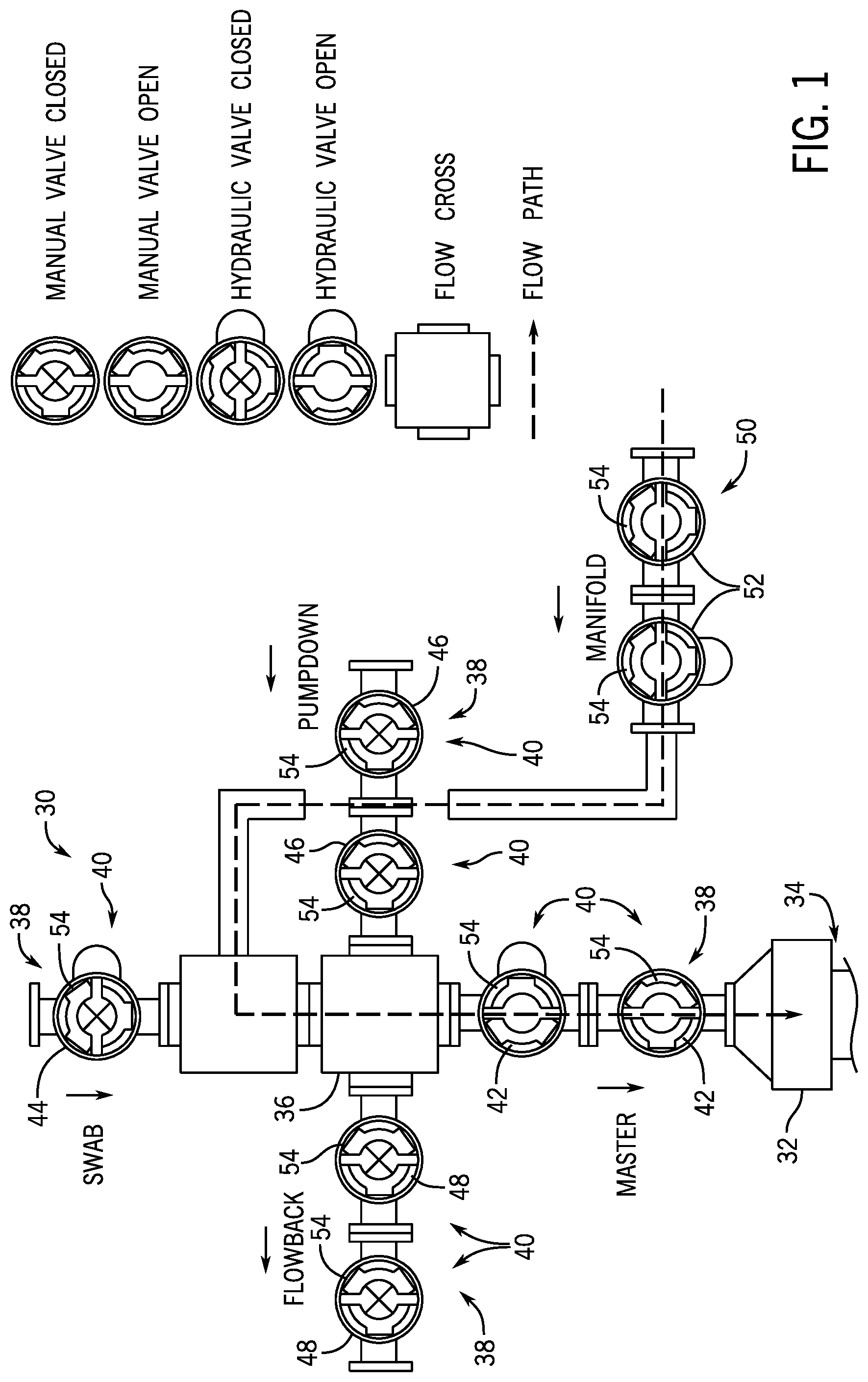 Patent US12320243 Figure 1 – System and method for valve greasing in a well tree