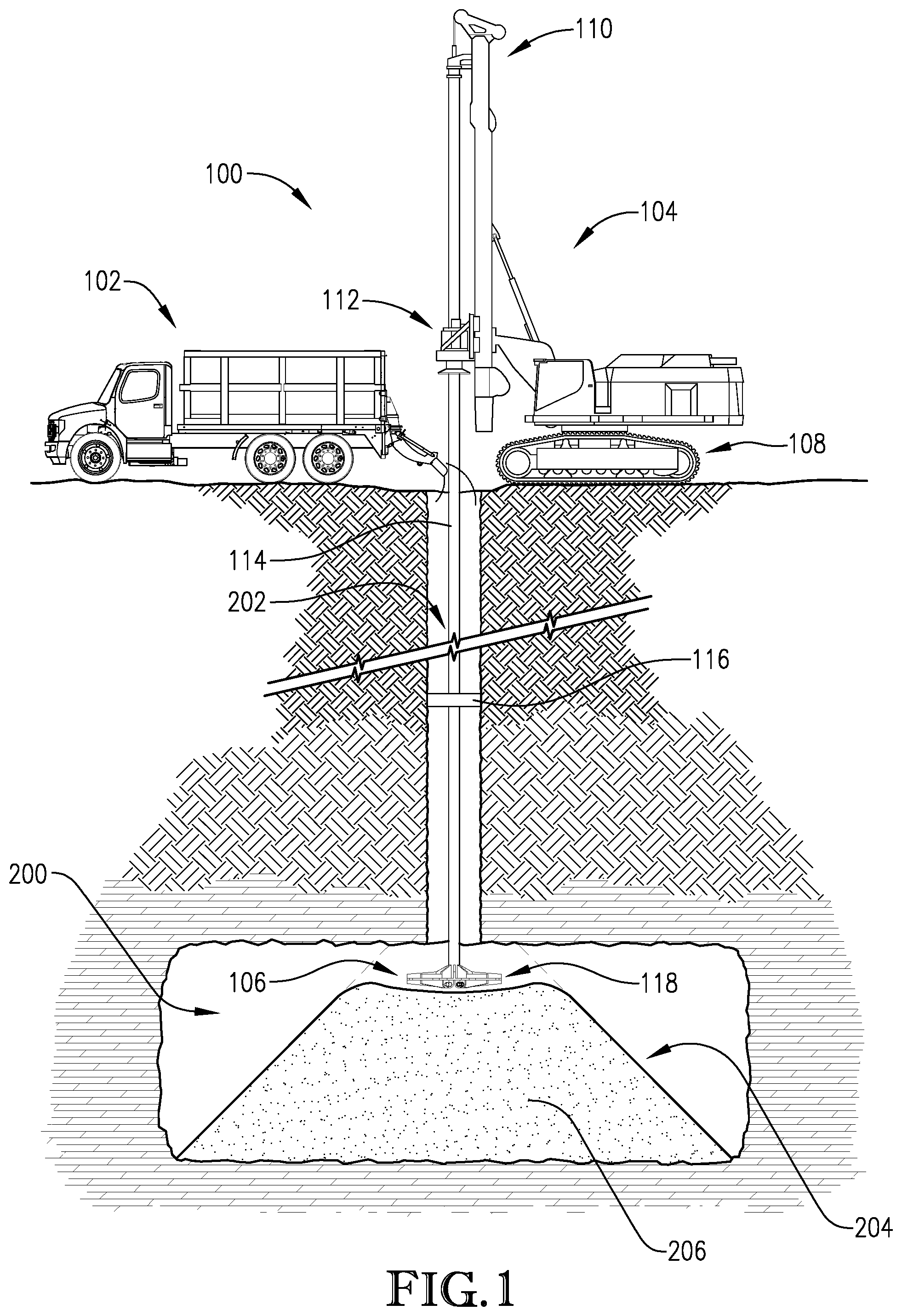 Patent US12320257 — System and method for stabilizing a mine — Figure 1