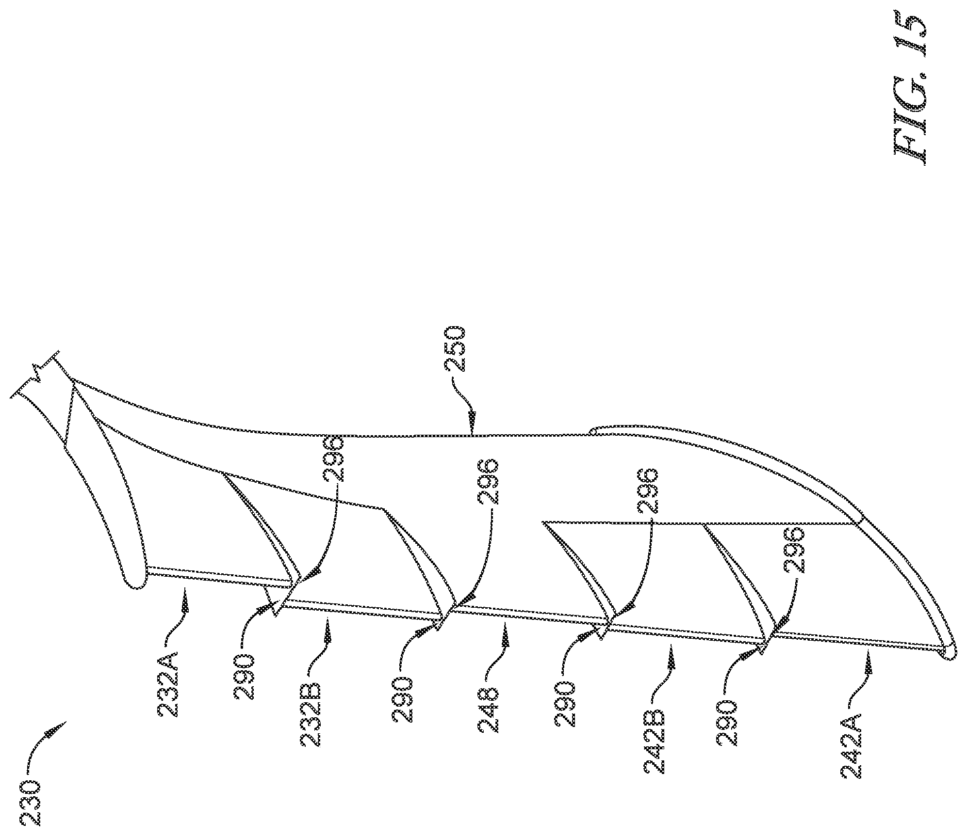 Patent US12320260 Figure 17 – Segmented variable fan outlet guide vane with cam assembly and unique actuation mechanisms