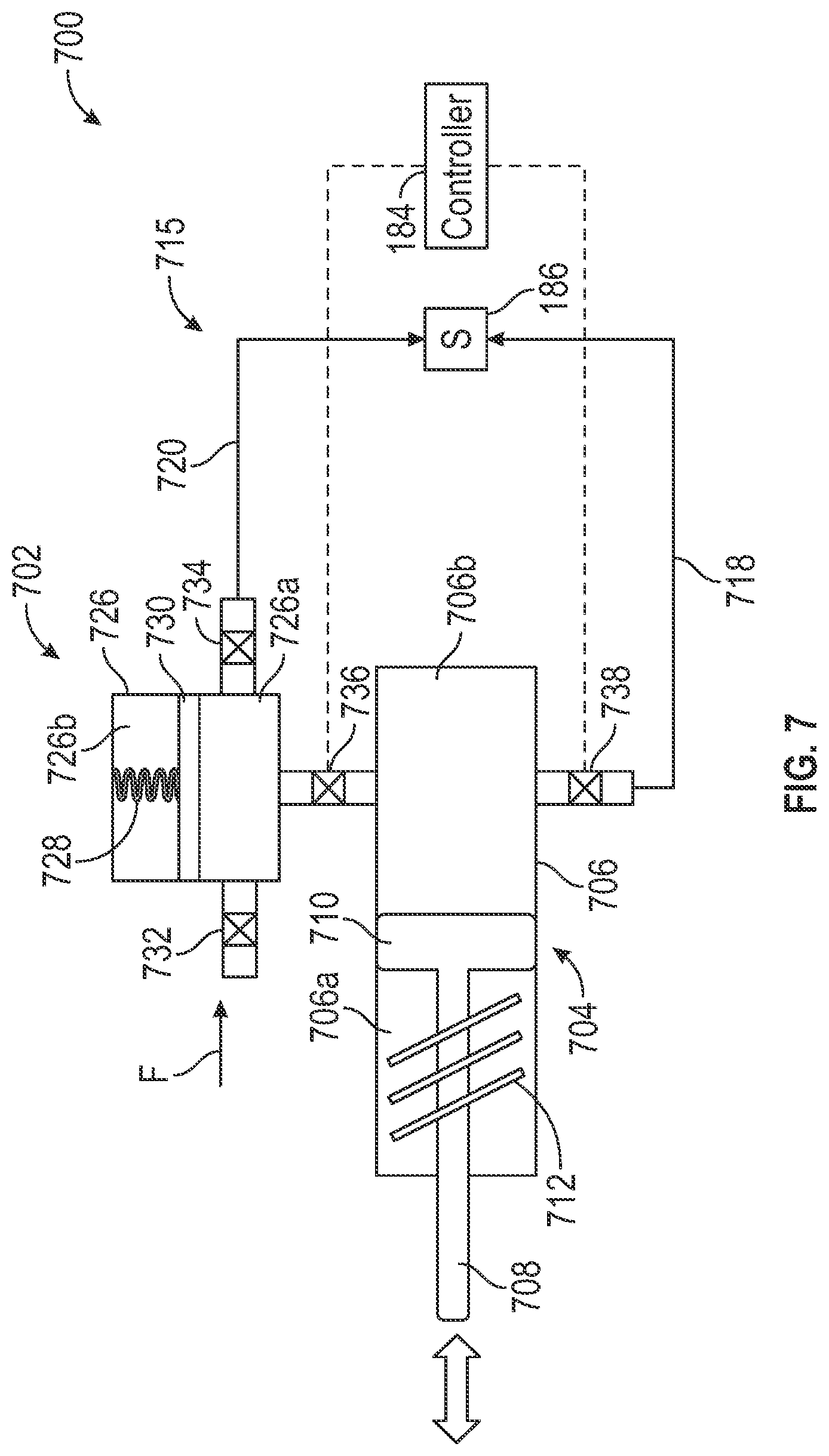 Patent US12320261 Figure 8 – Gas turbine engine having a hydraulic fan brake