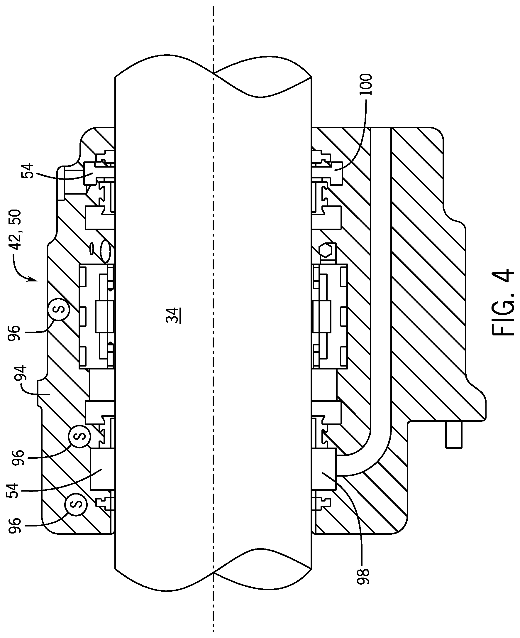 Patent US12320263 Figure 4 – System and method for use of intercooler cooled fluid as bearing pressurization fluid source