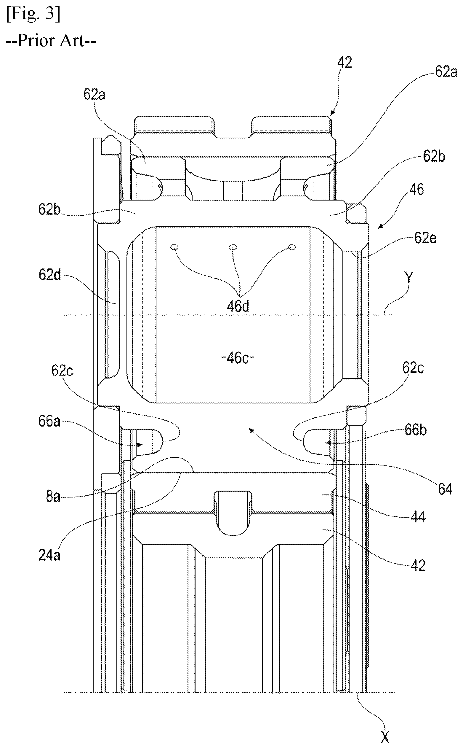Patent US12320264 Figure 3 – Plain bearing for a planet gear of a mechanical reduction gear with silent operation