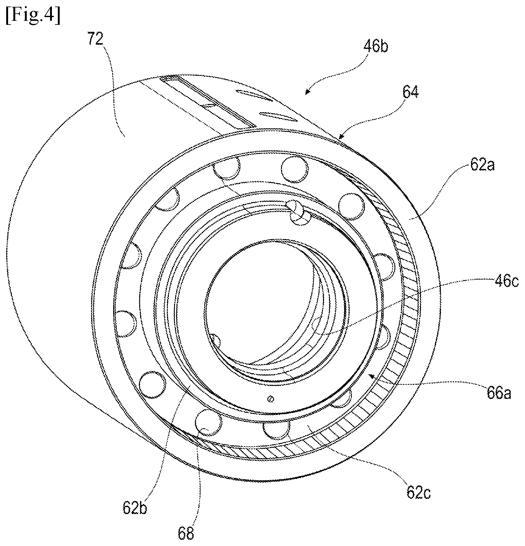 Patent US12320264 Figure 4 – Plain bearing for a planet gear of a mechanical reduction gear with silent operation