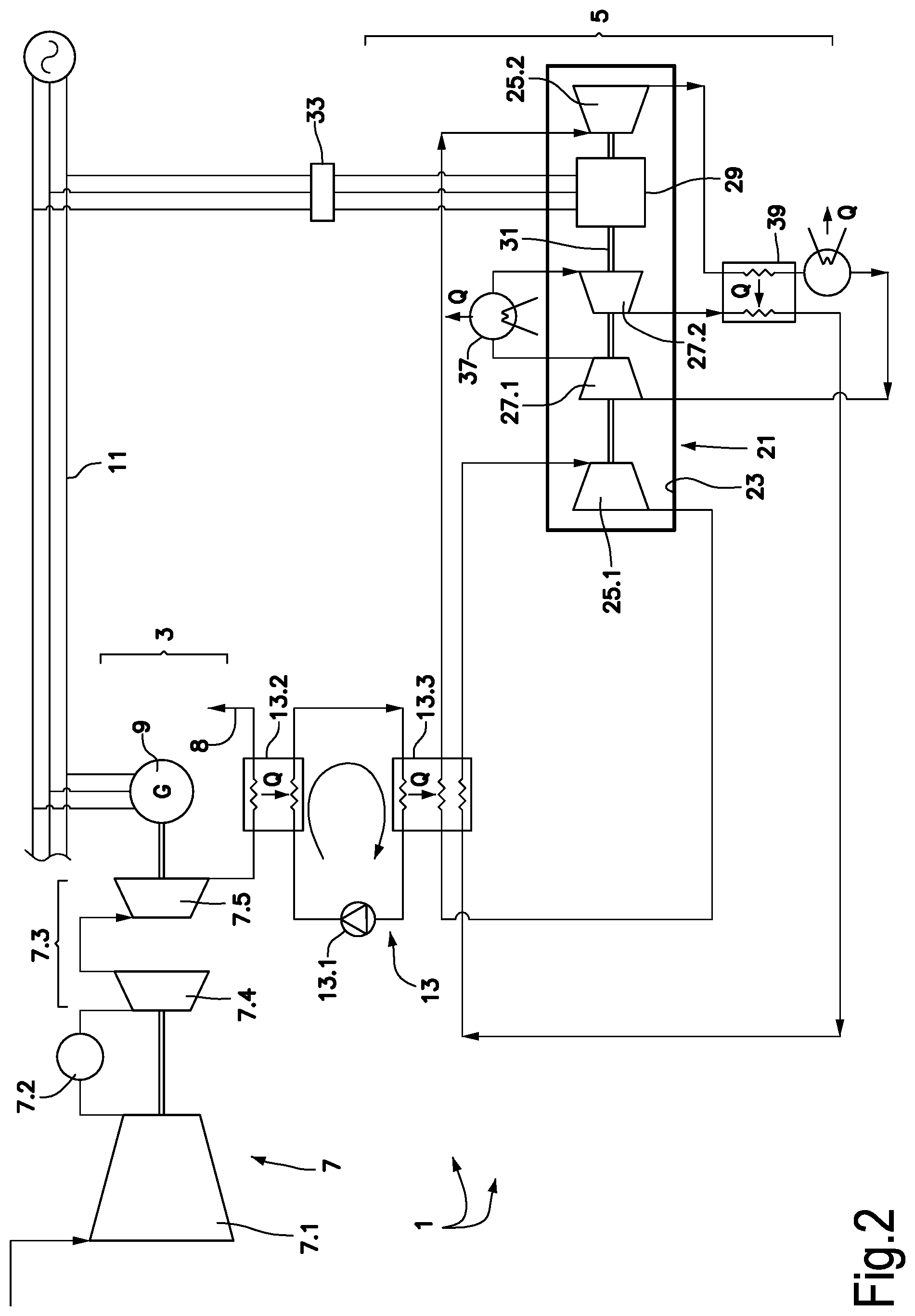 Patent US12320265 Figure 2 – Integrated hermetically sealed turboexpander-generator with overhung turbomachine