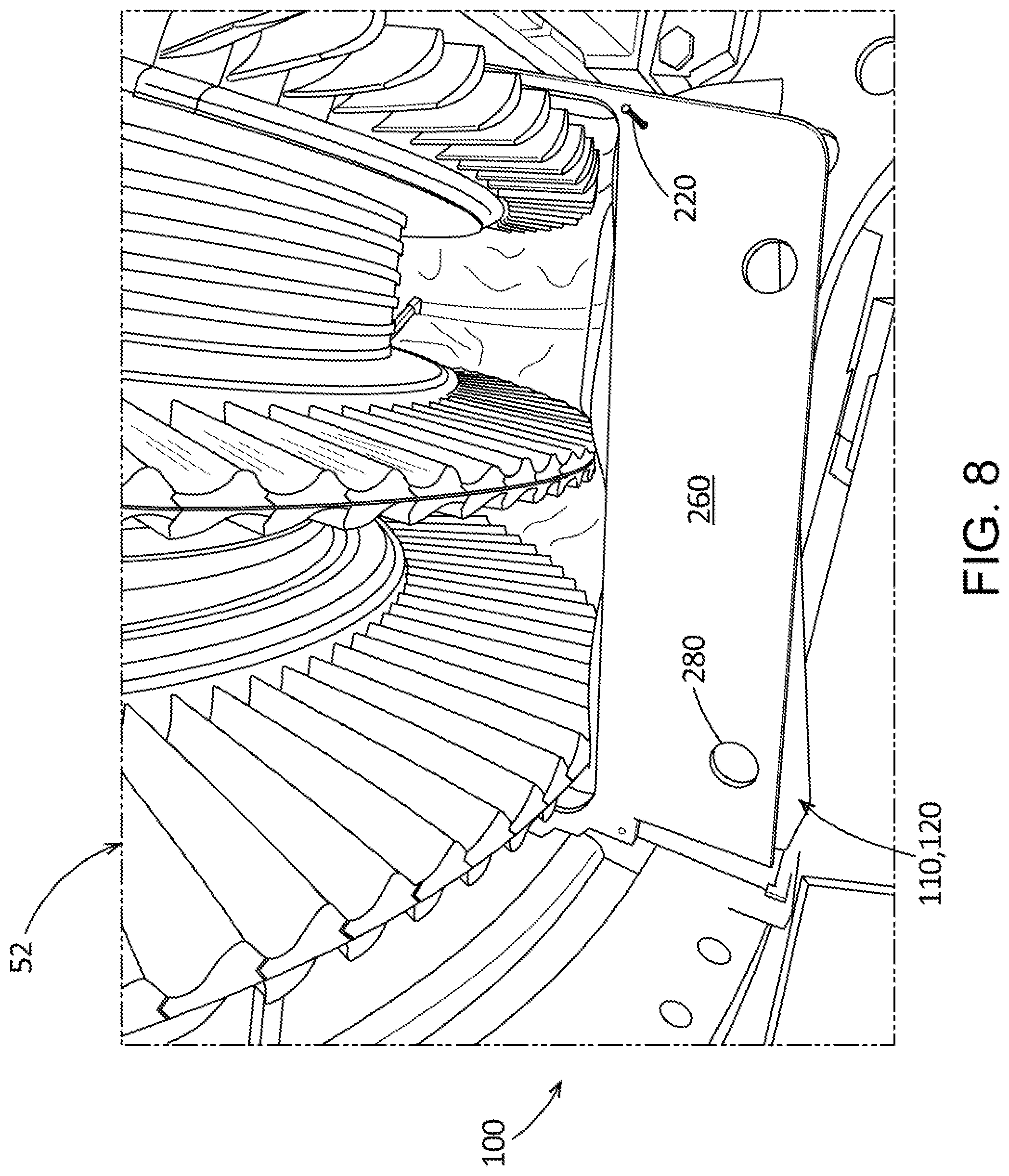 Patent US12320267 Figure 4 – Fabric foreign material exclusion system