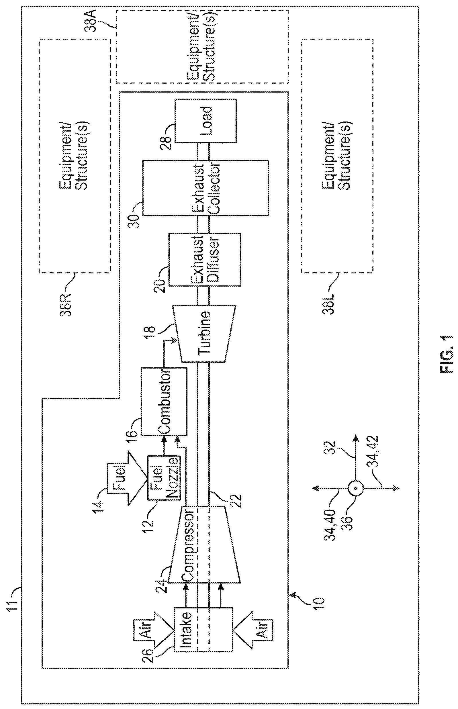 Patent US12320268 — Turbine exhaust collector — Figure 1