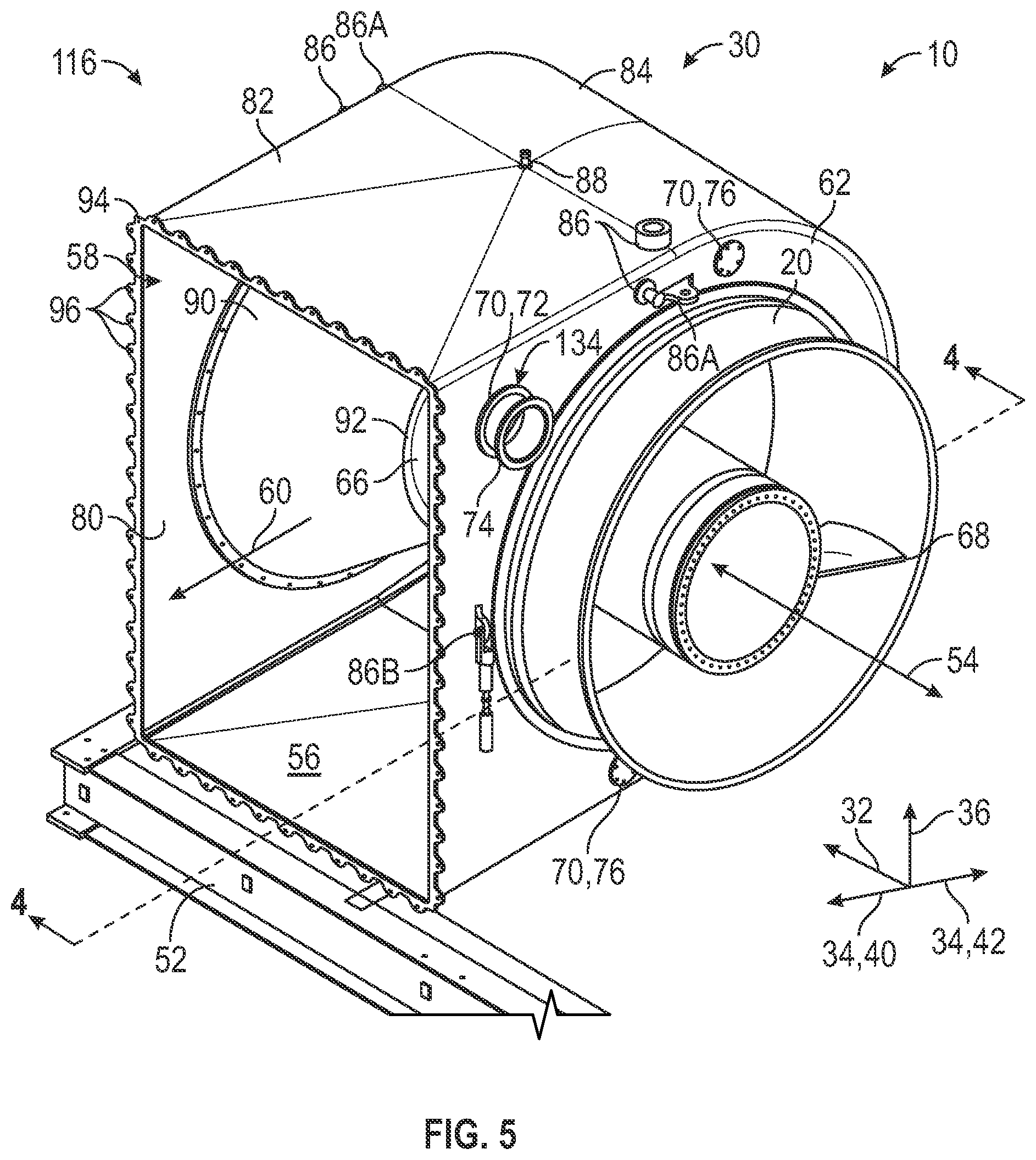 Patent US12320268 Figure 5 – Turbine exhaust collector