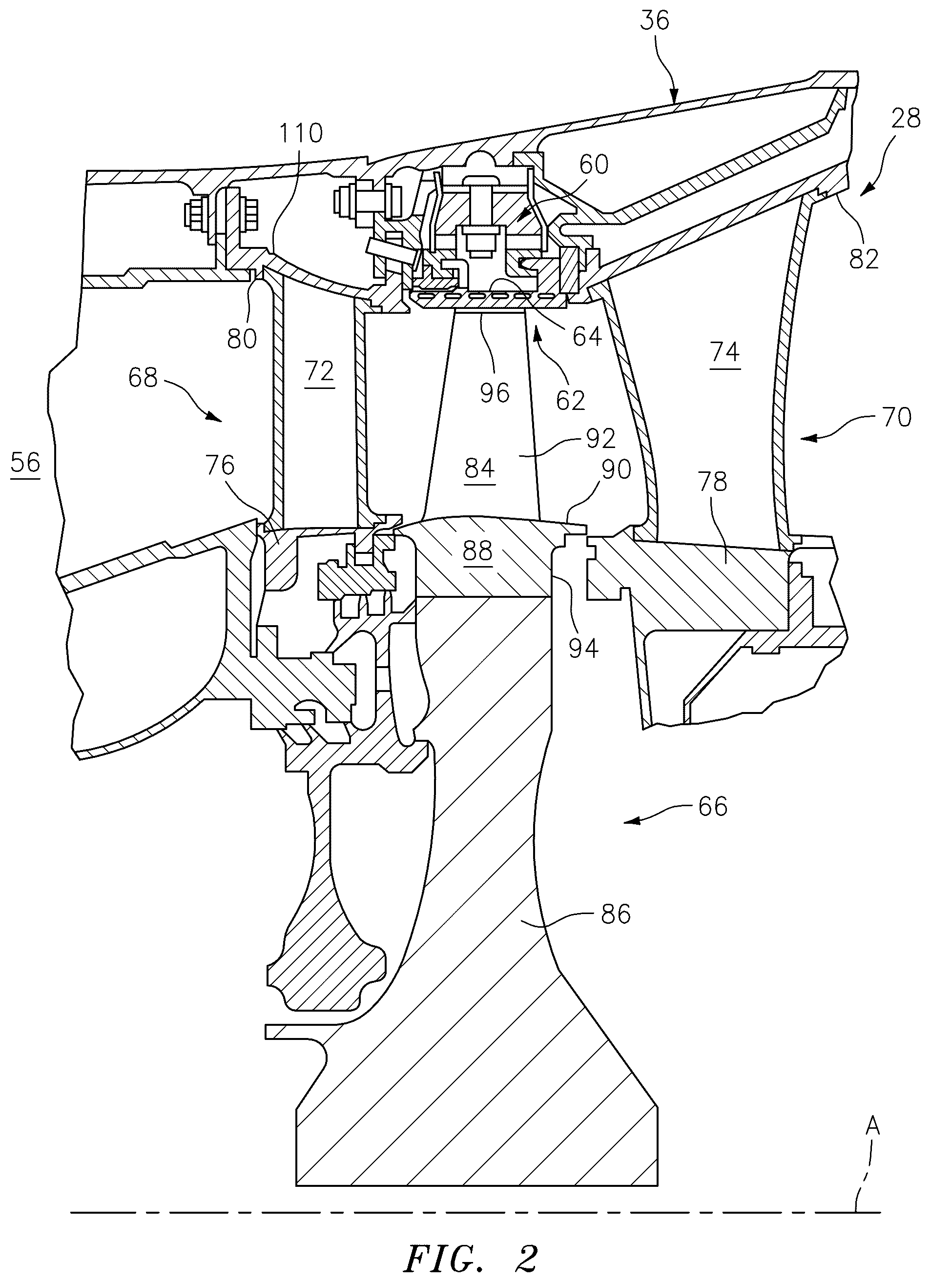Patent US12320271 Figure 2 – Slurry based diffusion coatings for blade under platform of internally-cooled components and process therefor