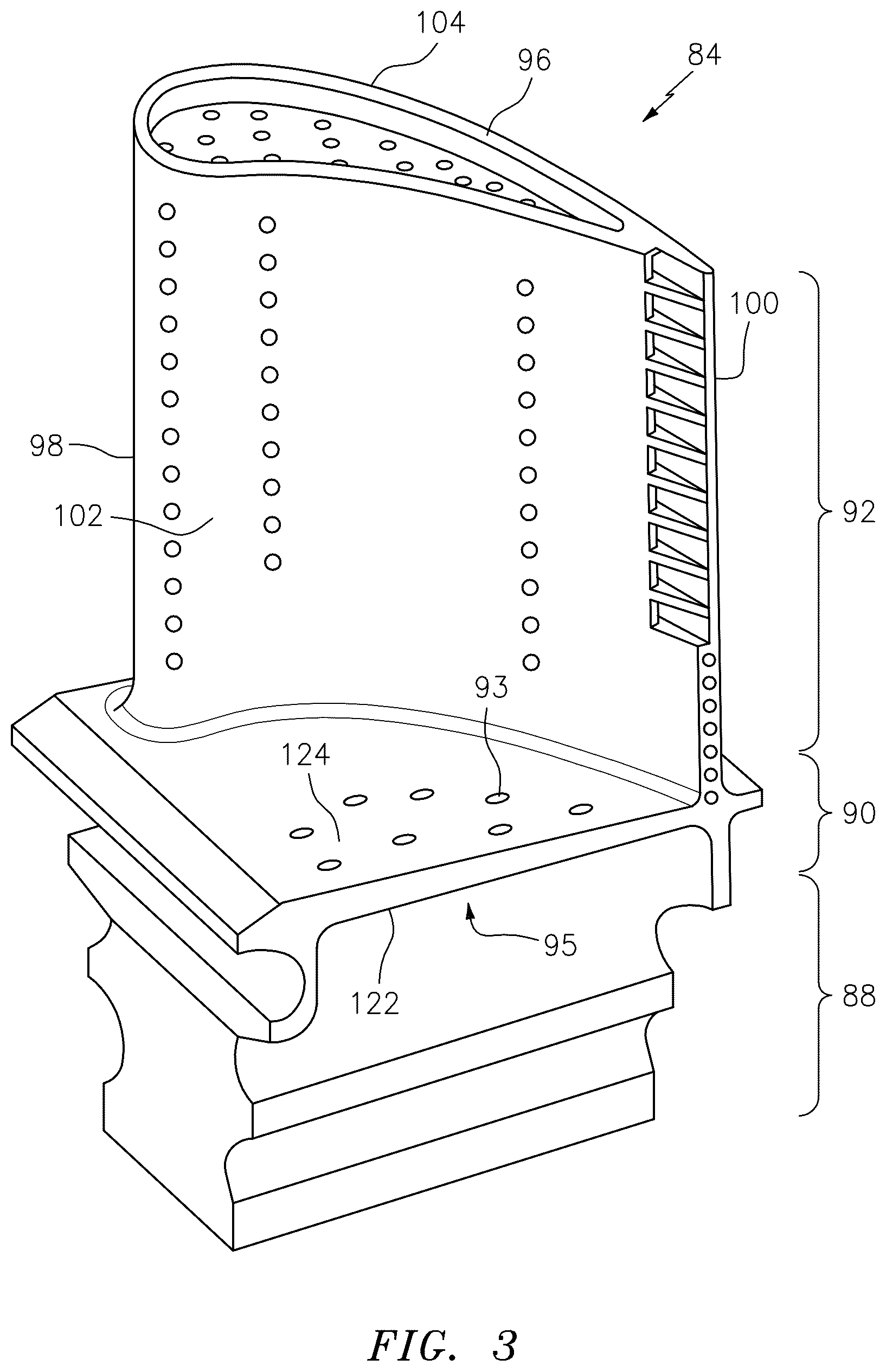Patent US12320271 Figure 3 – Slurry based diffusion coatings for blade under platform of internally-cooled components and process therefor