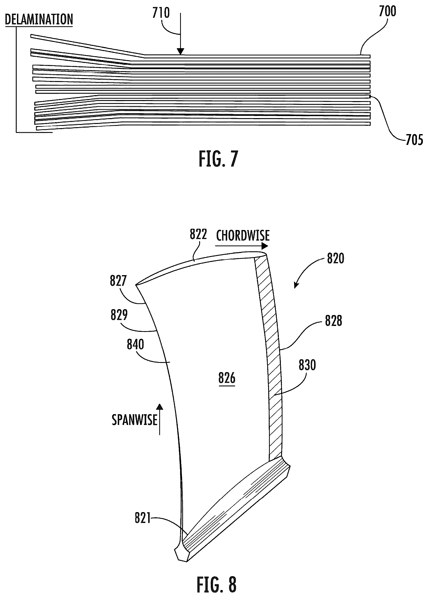 Patent US12320273 Figure 7 – Turbine engine with composite airfoils