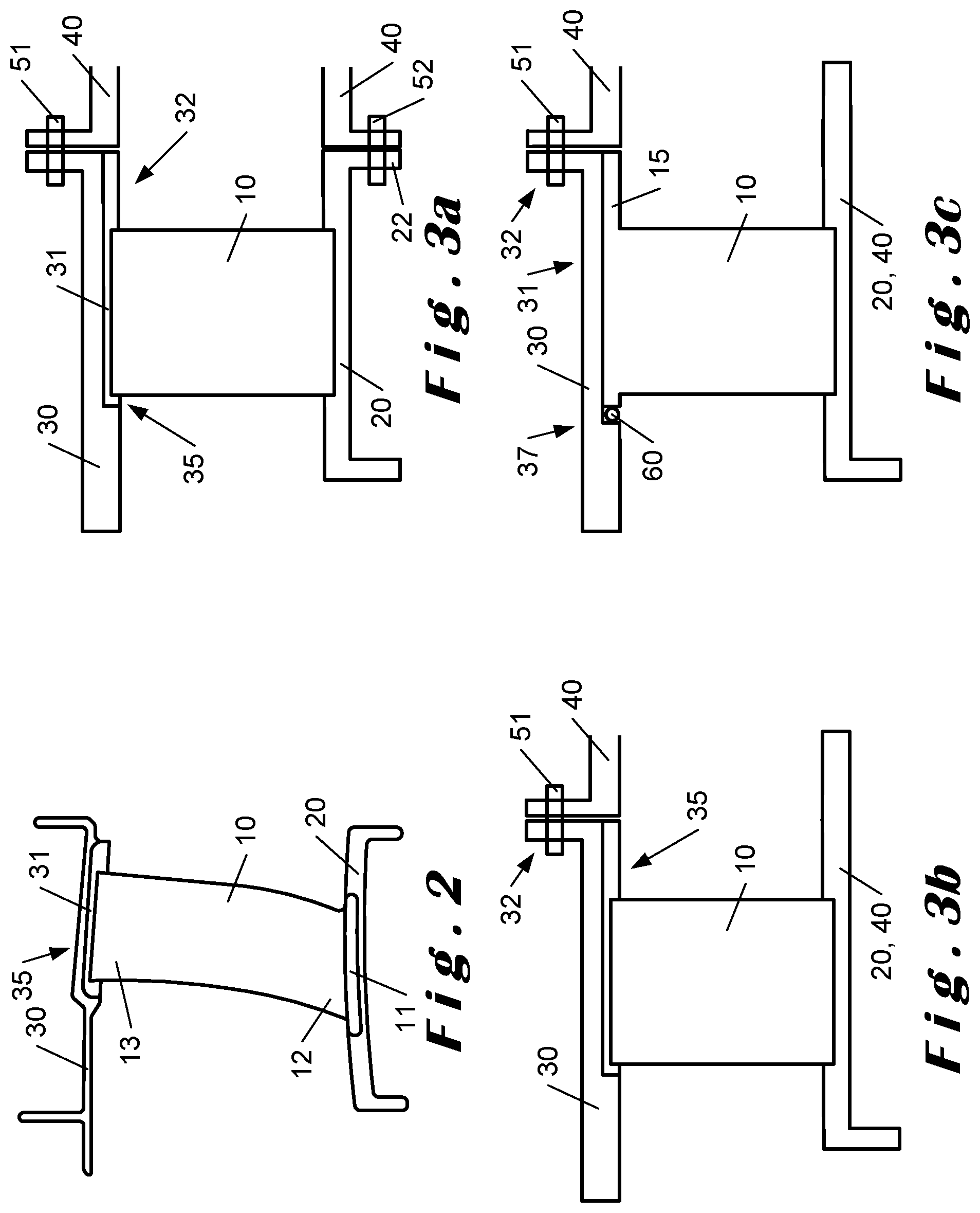 Patent US12320275 Figure 2 – Stator vane assembly for an aircraft turbine engine compressor