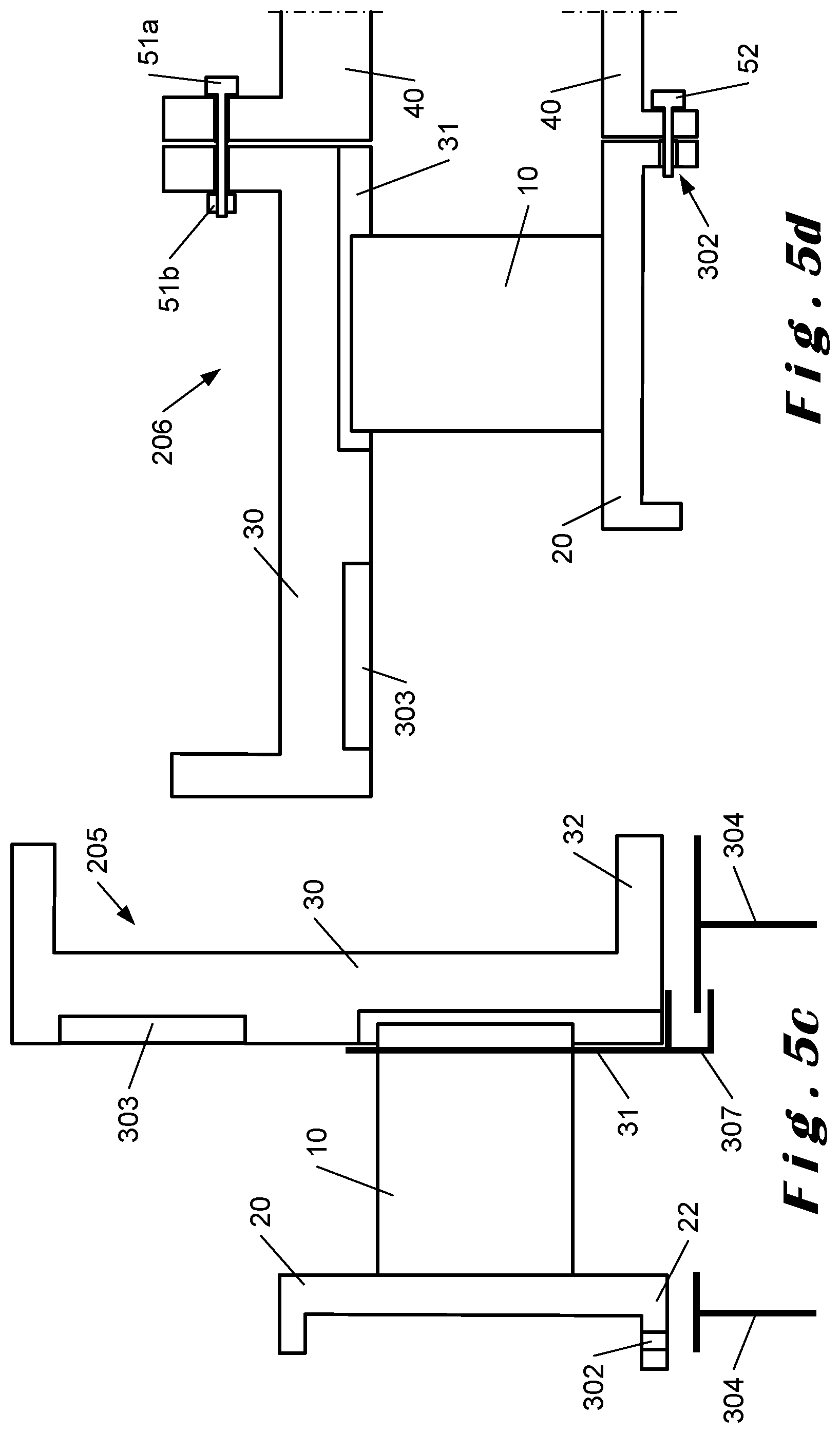 Patent US12320275 Figure 5 – Stator vane assembly for an aircraft turbine engine compressor
