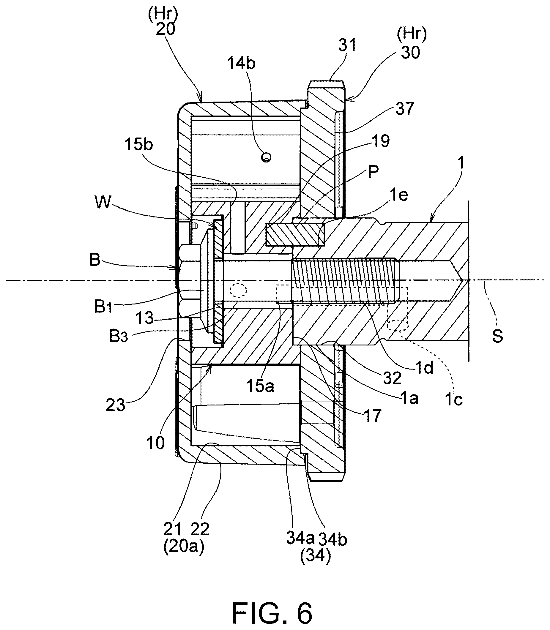Patent US12320278 Figure 6 – Valve timing changing device