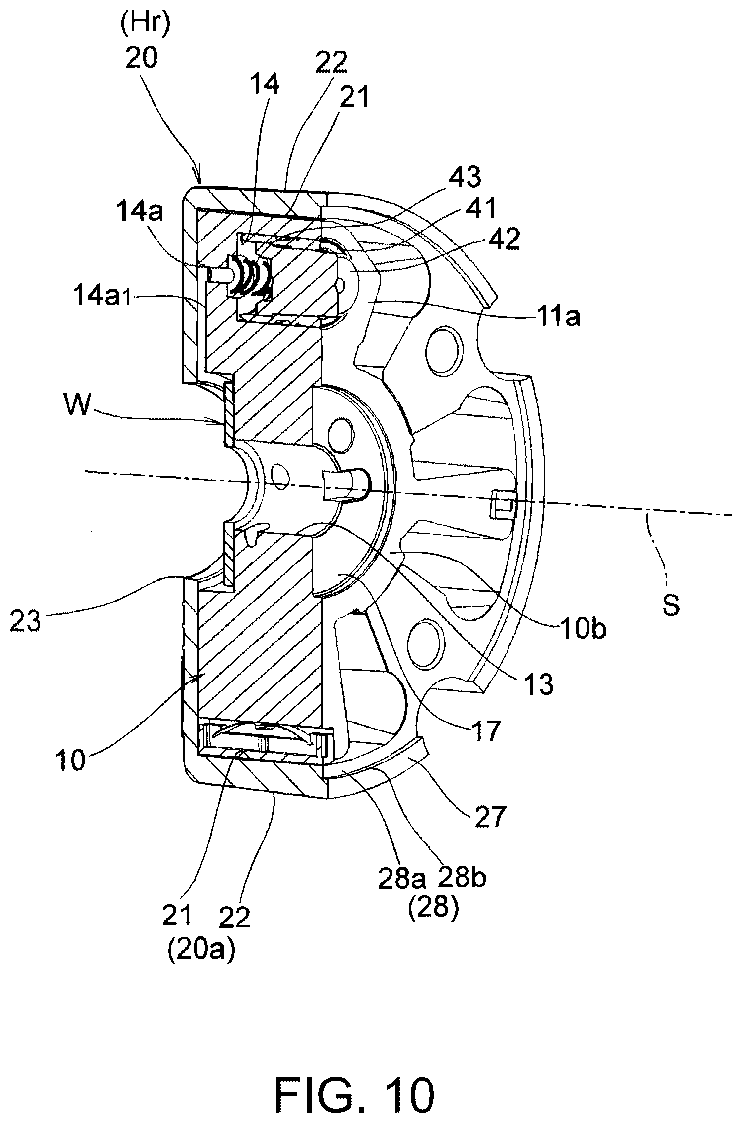 Patent US12320278 Figure 10 – Valve timing changing device